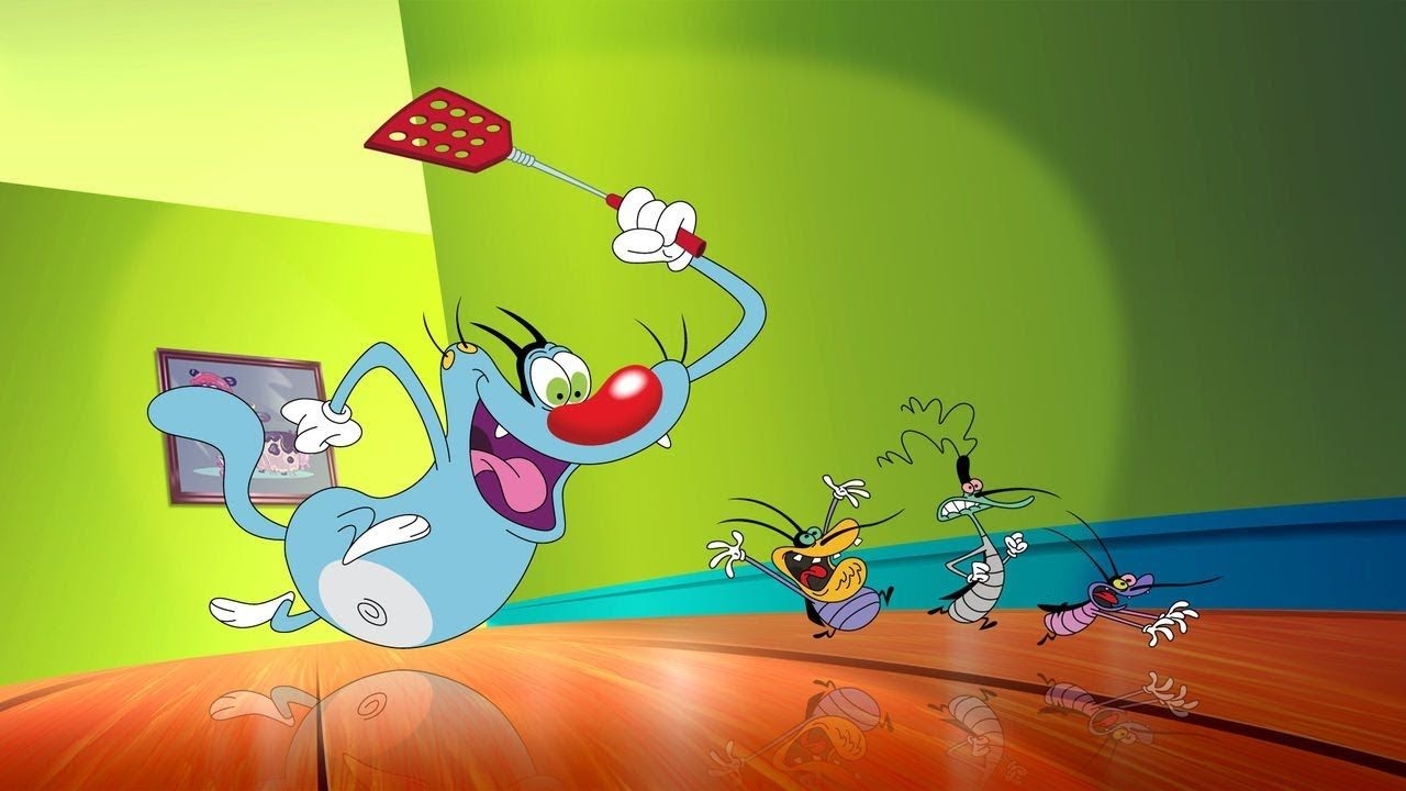 1280x720 Oggy and The Cockroaches Game Racing, Desktop