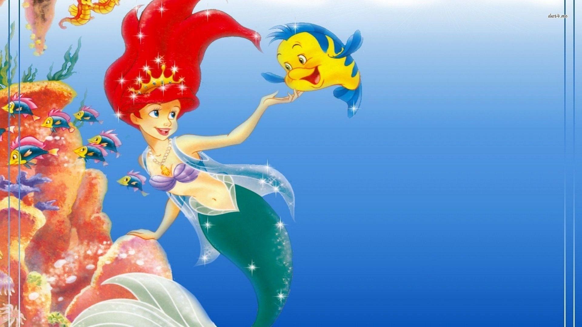 1920x1080 Little Mermaid Cartoon Wallpaper, Desktop