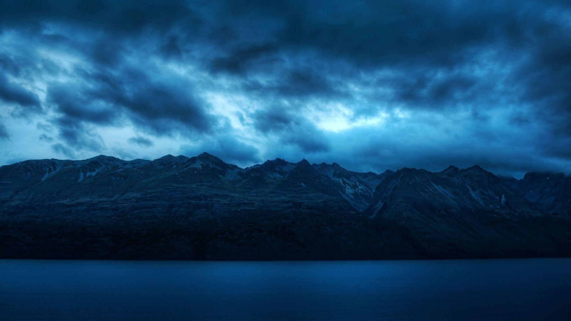 1920x1080 Download Wallpaper  water, blue, mountains, scenery, Desktop