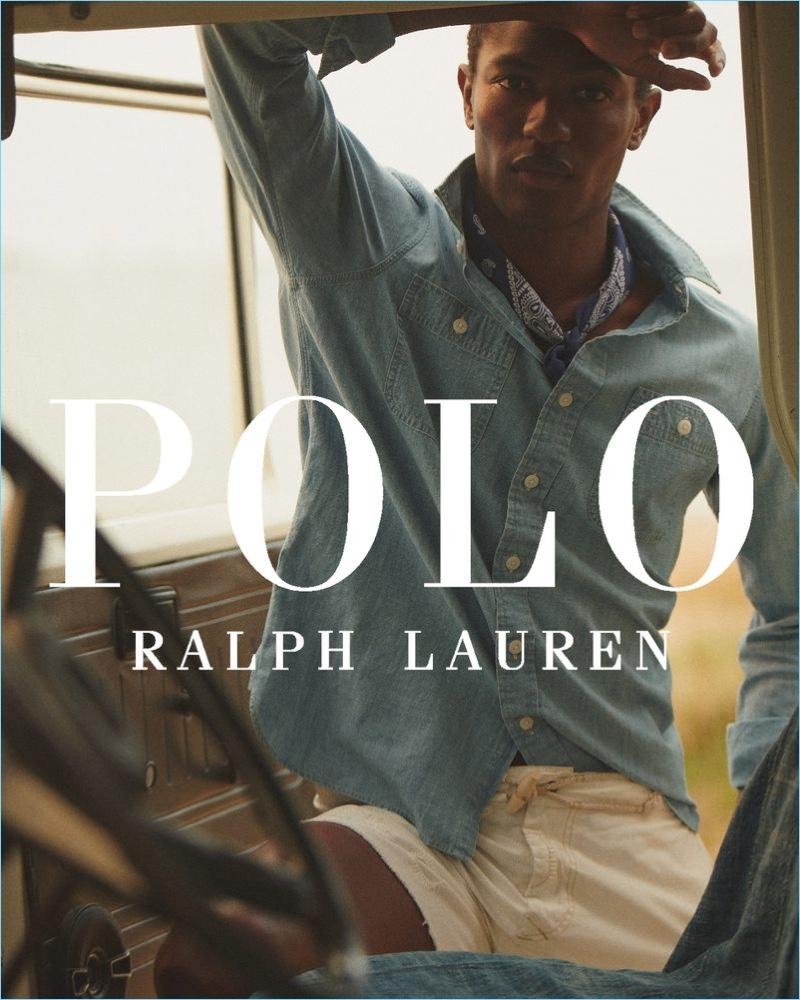 800x1000 POLO Ralph Lauren. Summer 2018. Men's Campaign. Hamid Onifade, Phone