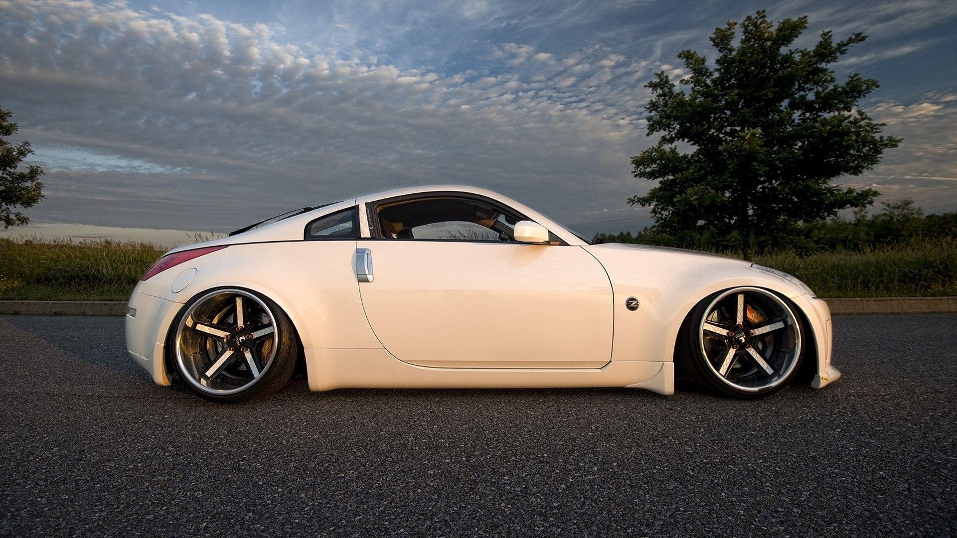 1920x1080 Slammed Nissan 370Z Stance. Nissan 350z White Wallpaper. Cars, Desktop