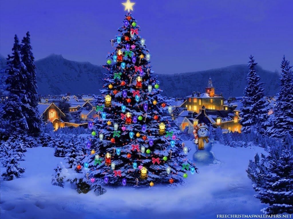 1030x770 animated christmas tree wallpaper Islands Ferry, Desktop