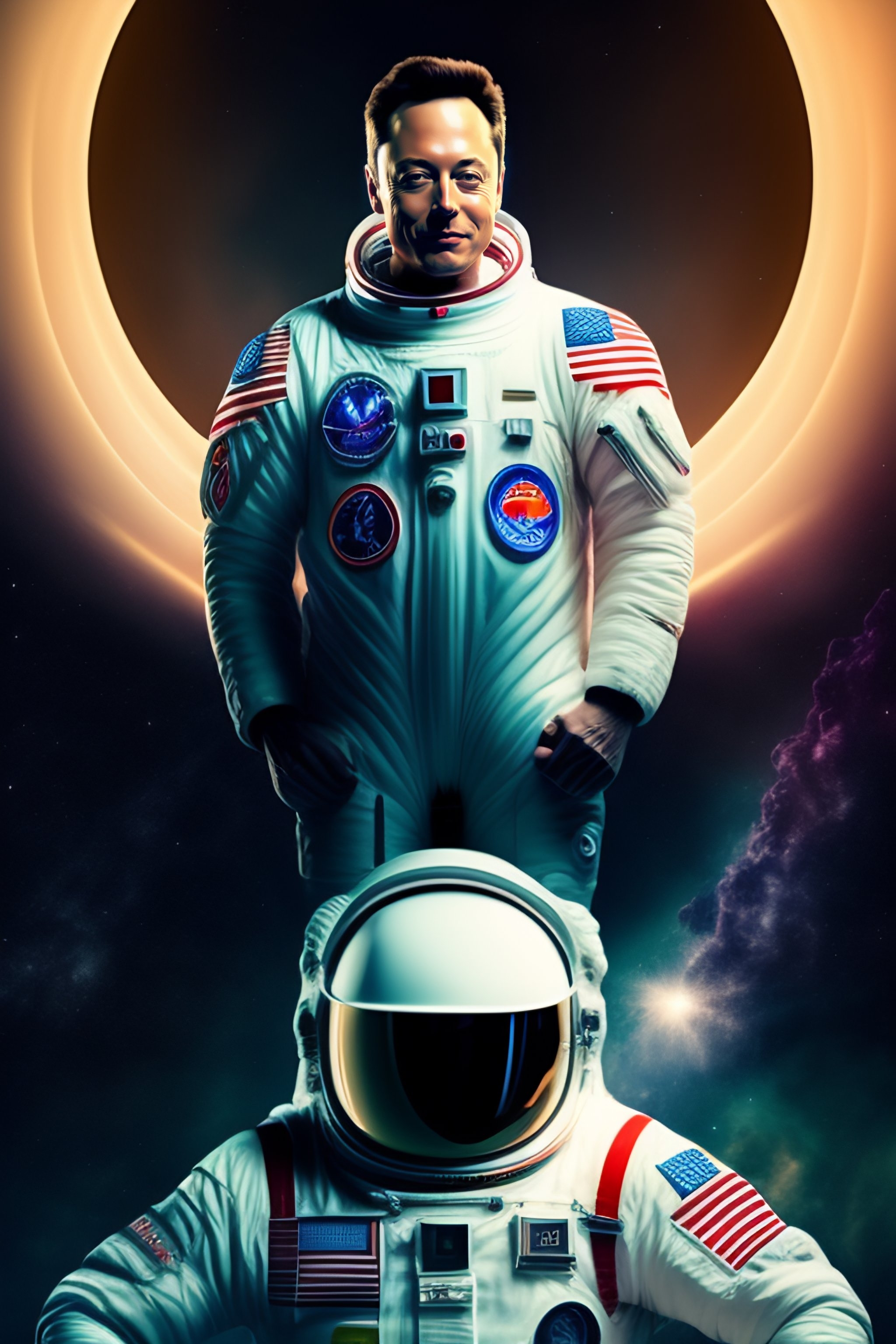 2050x3080 Elon Musk as an astronaut, Phone