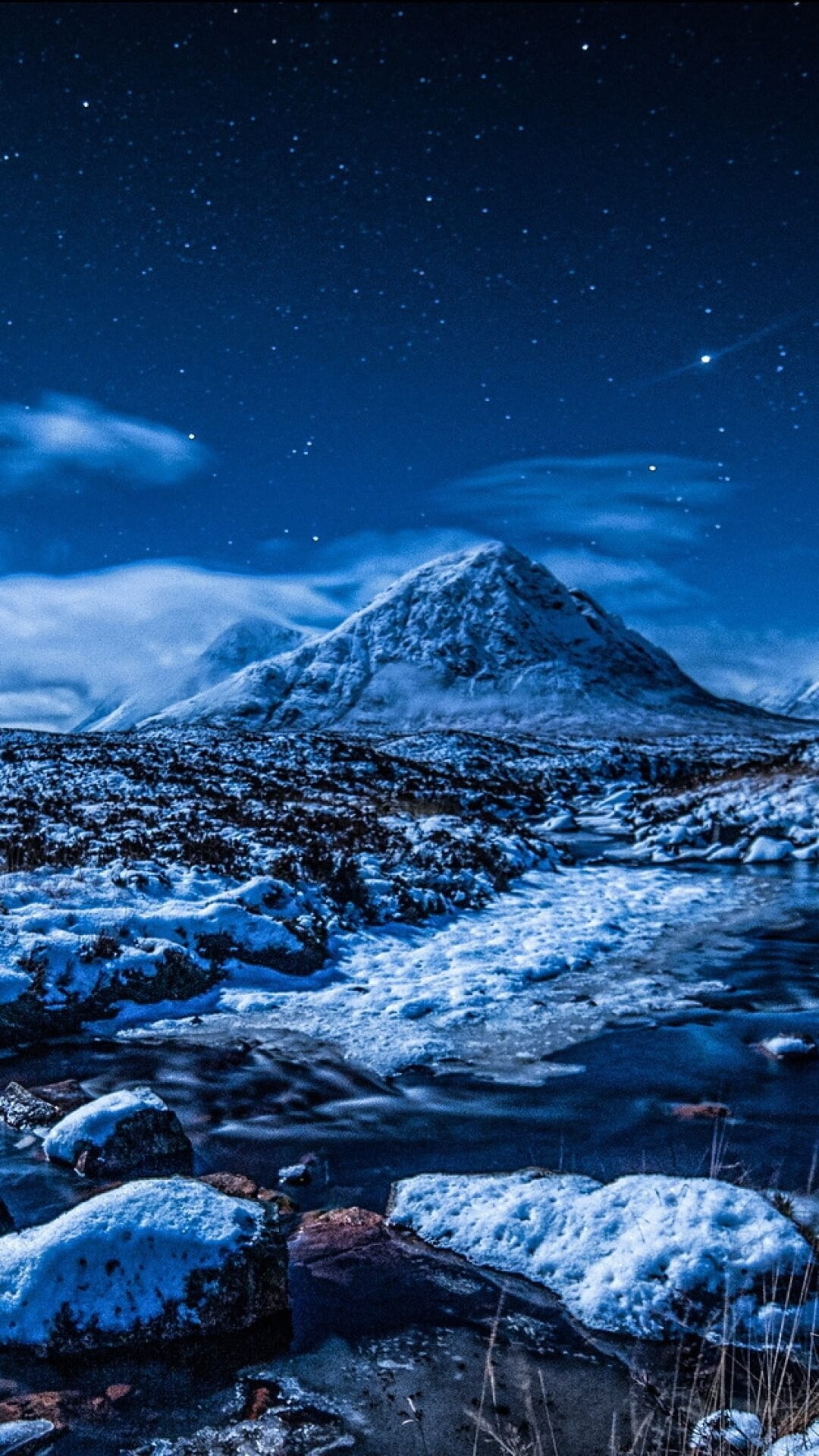 1080x1920 Winter Night Wallpaper iPhone, Phone