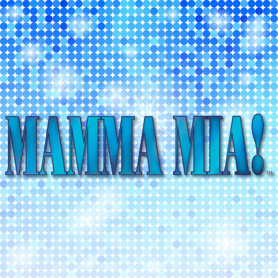 900x900 Download Mamma Mia Minimalist Blue Lettering Wallpaper, Desktop