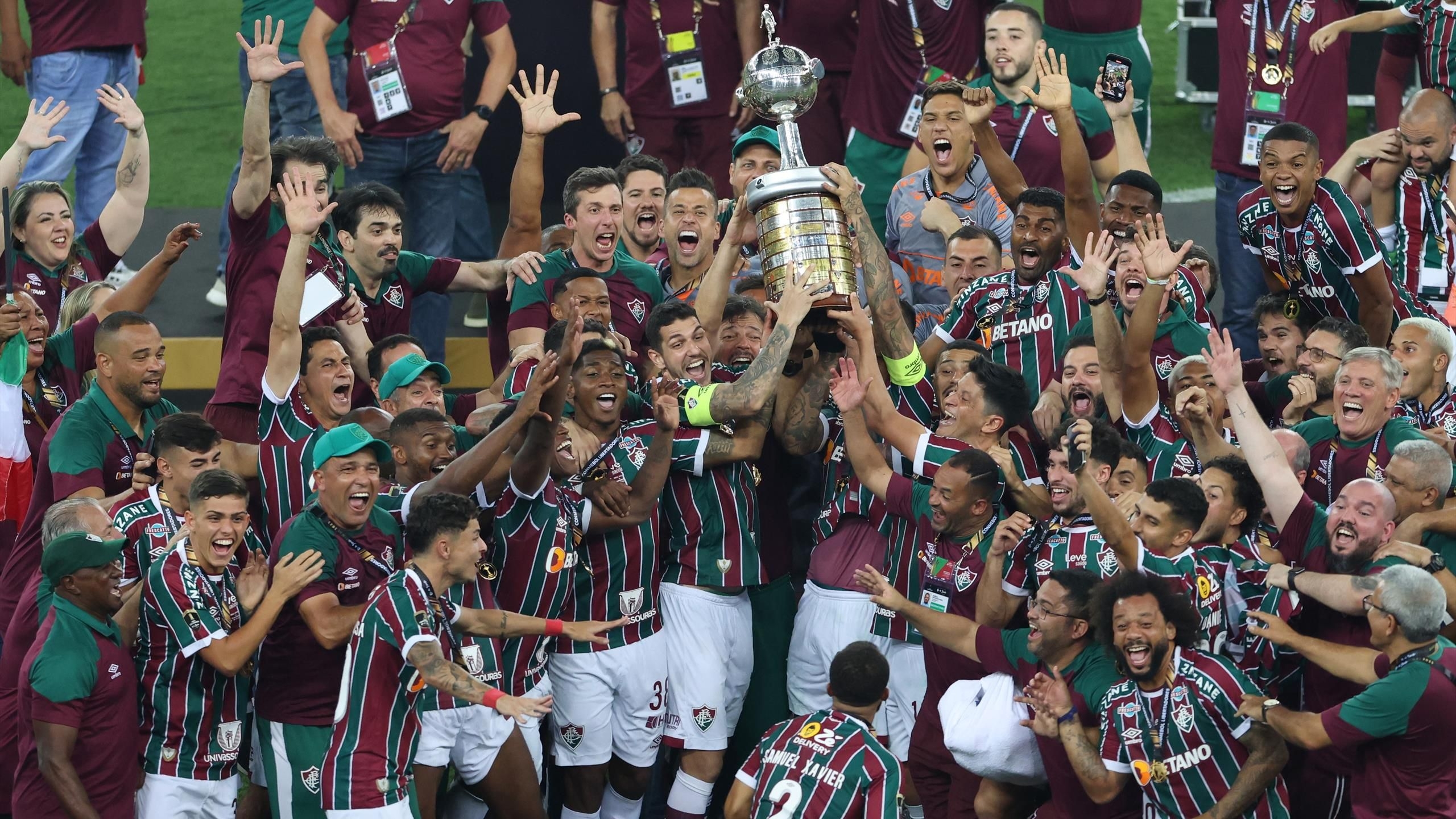 2560x1440 Copa Libertadores: Fluminense win trophy for first time with extra time victory over Boca Juniors, Desktop