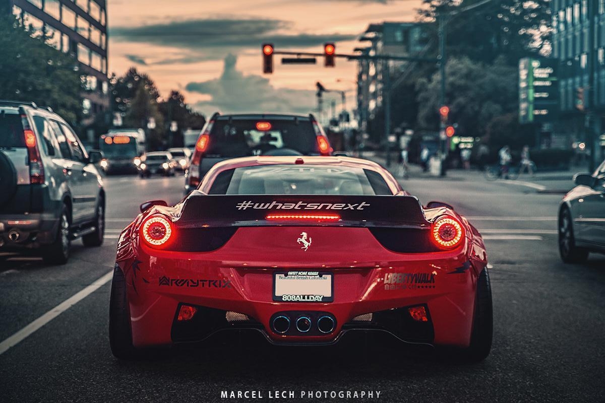 1200x800 FERRARI 458 LIBERTY WALK REAR WALLPAPERS, Desktop