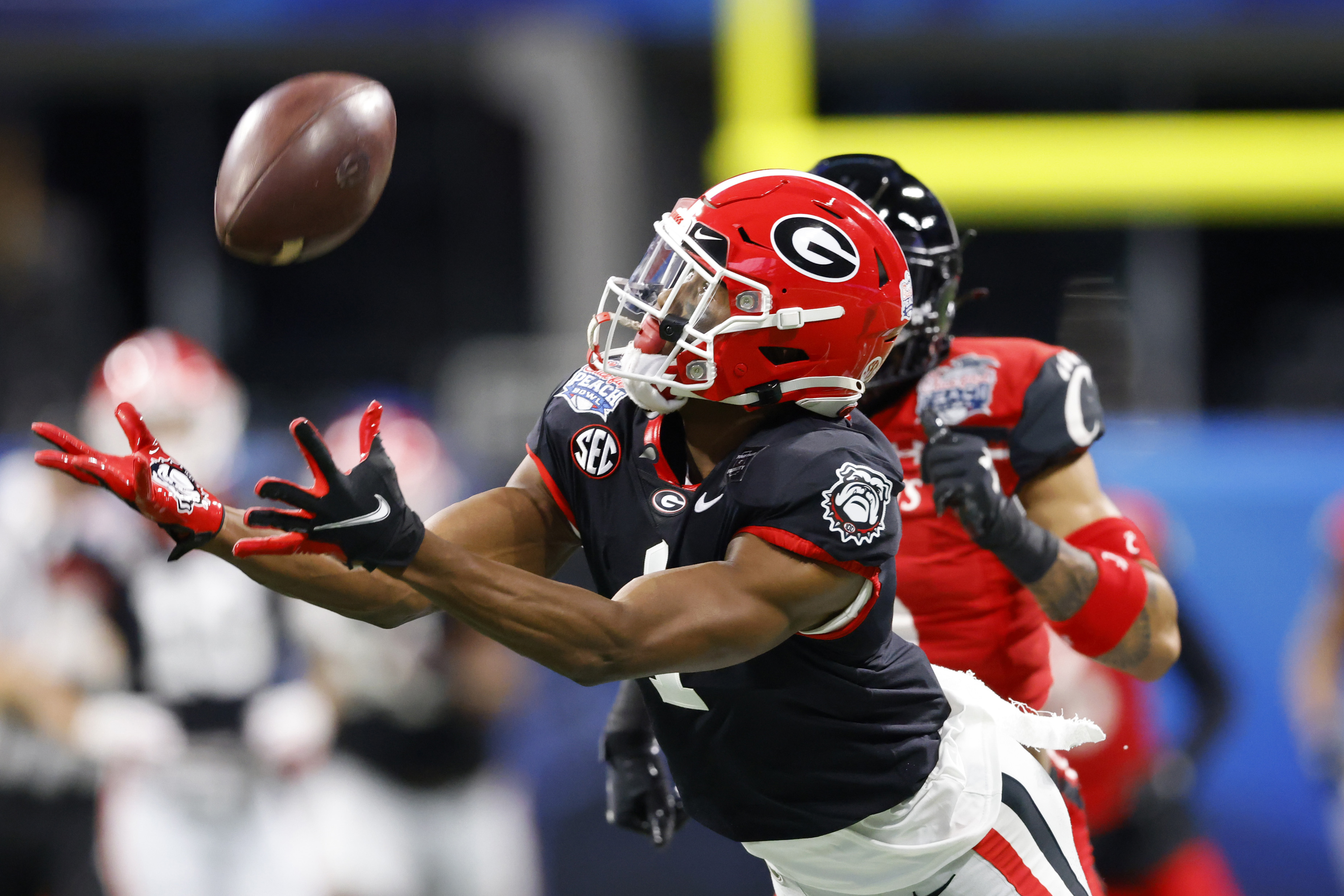 3710x2470 Georgia receiver George Pickens catches NIL deal with NFL Great Tom Brady, Desktop