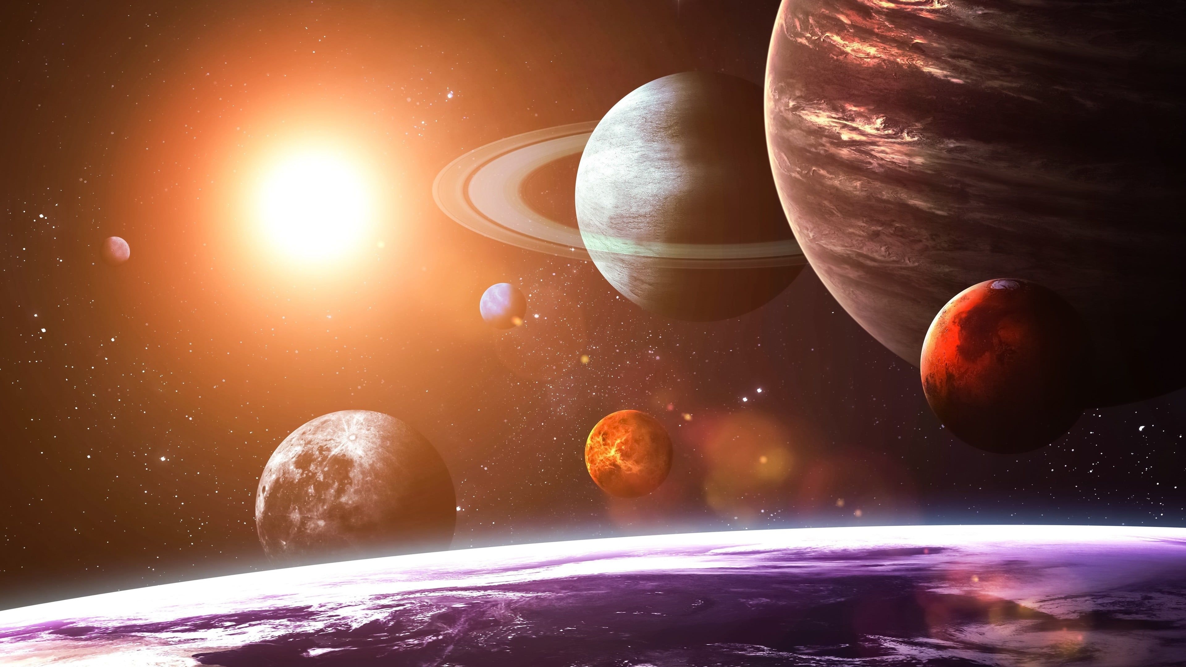 3840x2160 Solar System Planets 4k, Desktop