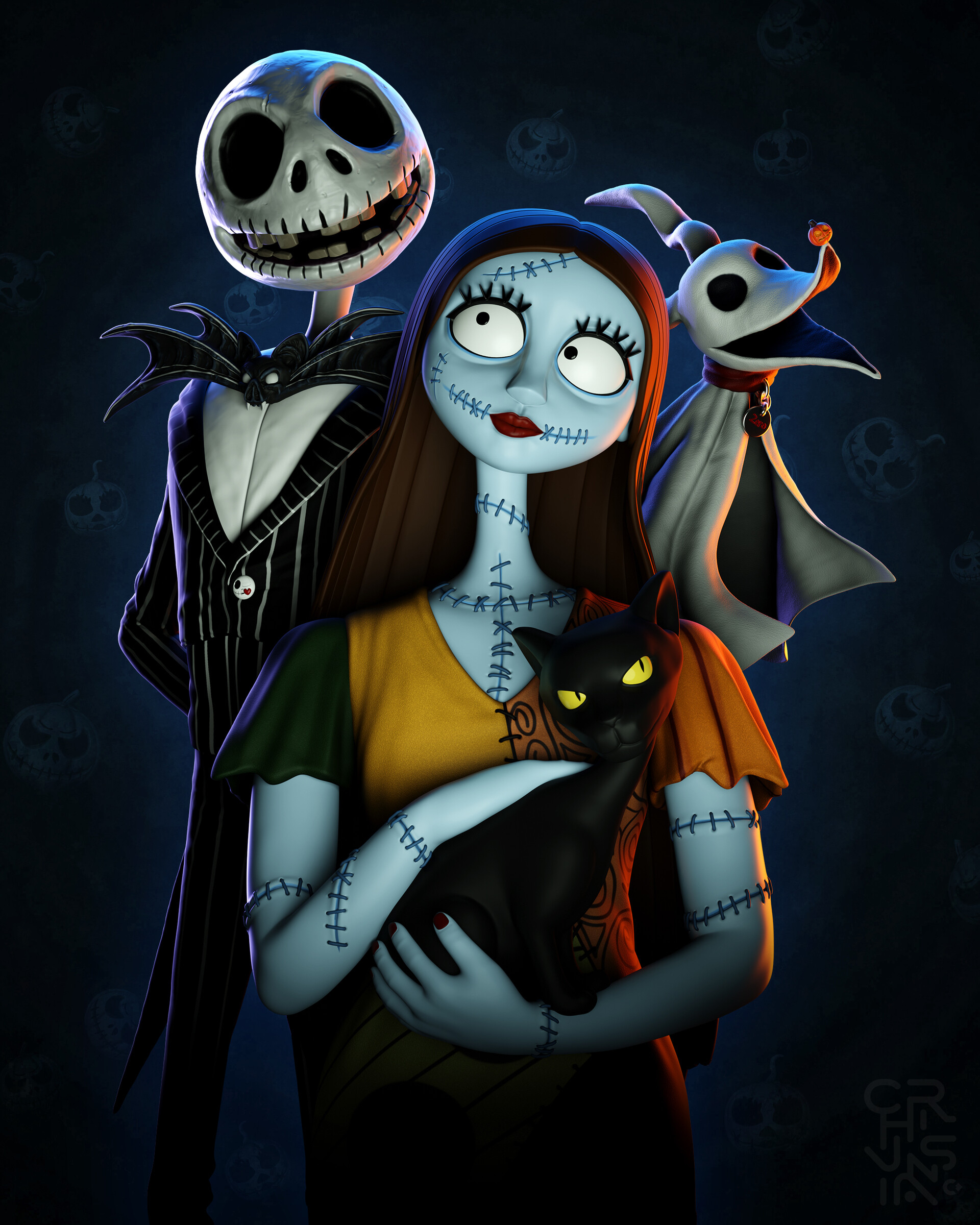 1920x2400 Jack and Sally, Phone