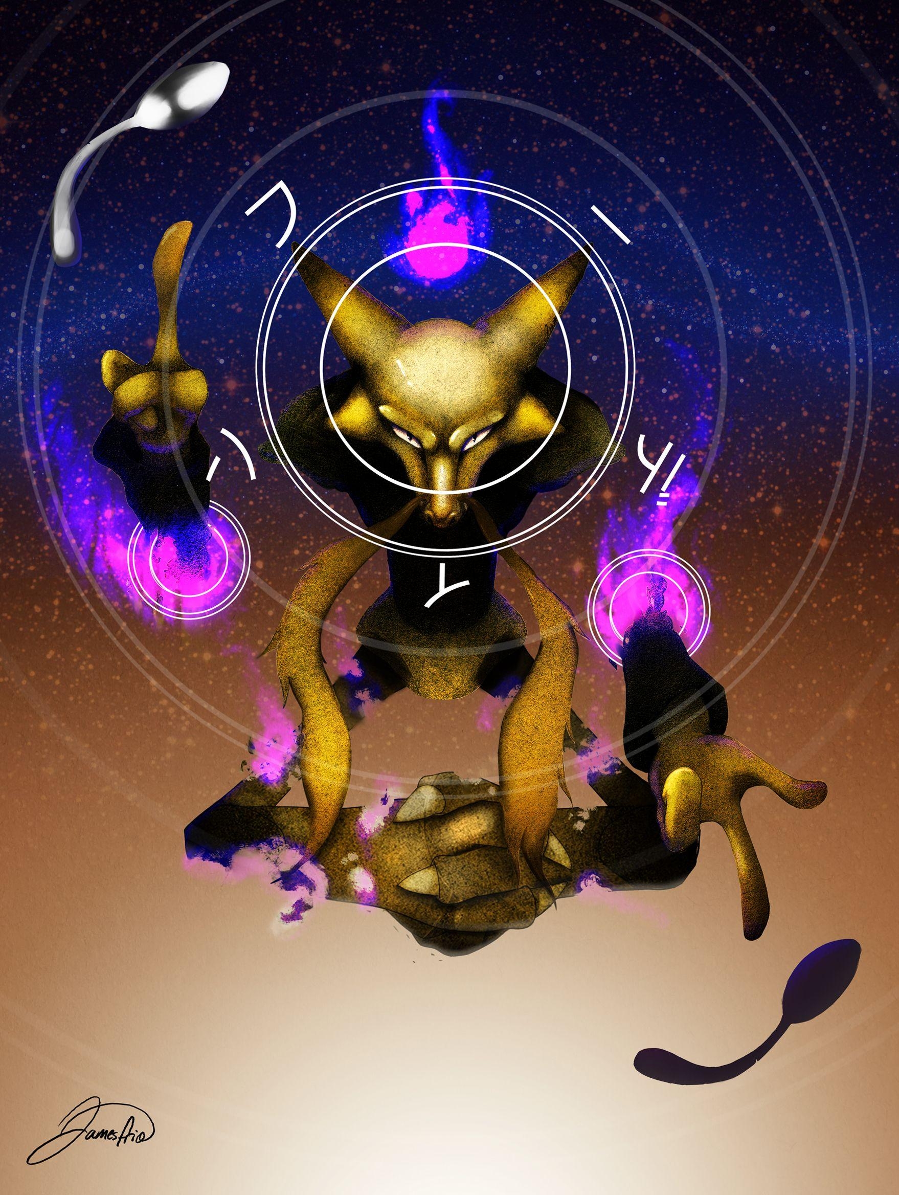 1760x2340 Alakazam OC artwork, Phone