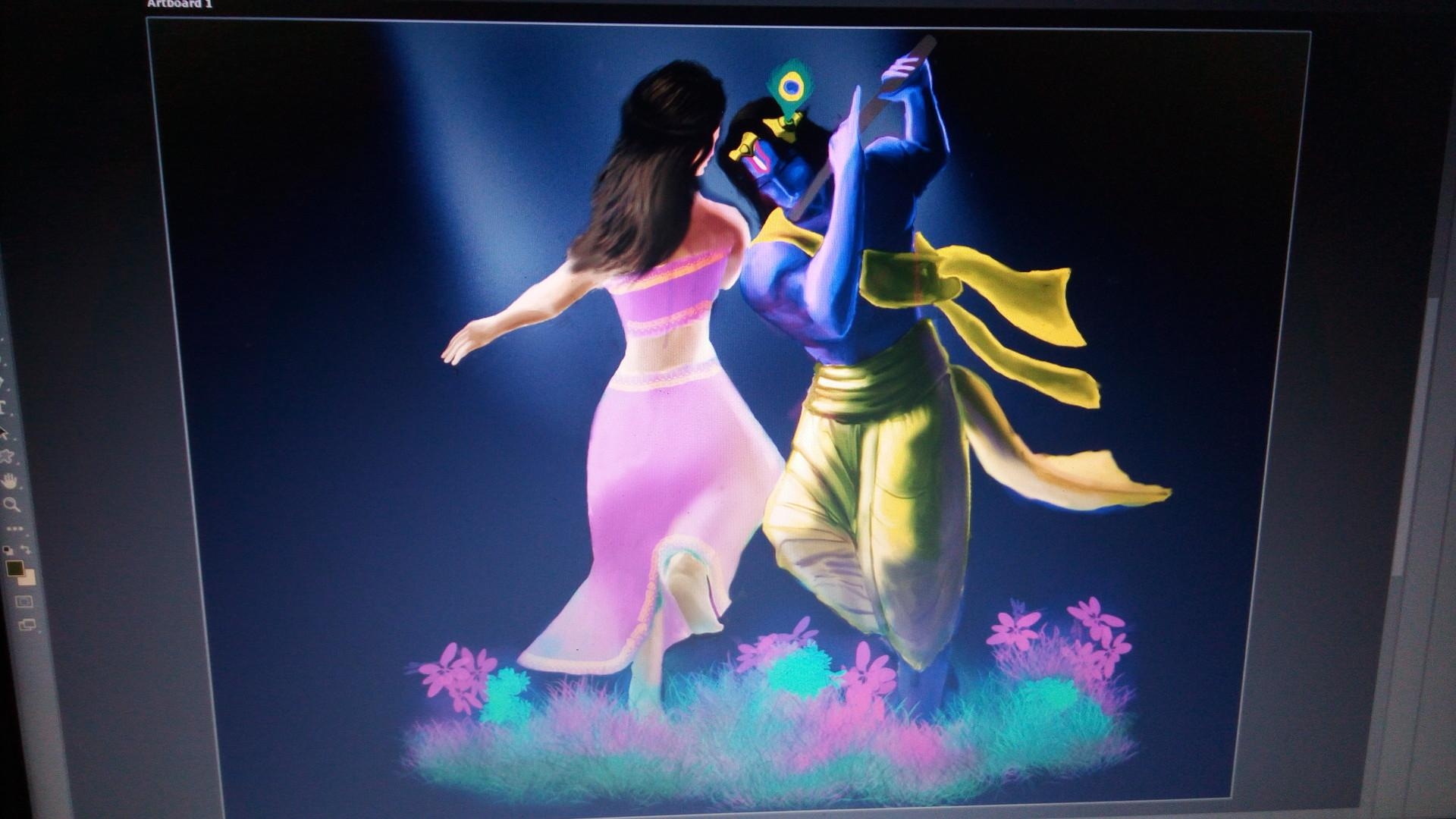 1920x1080 Radha Krishna raas, Samarth Srivastav, Desktop