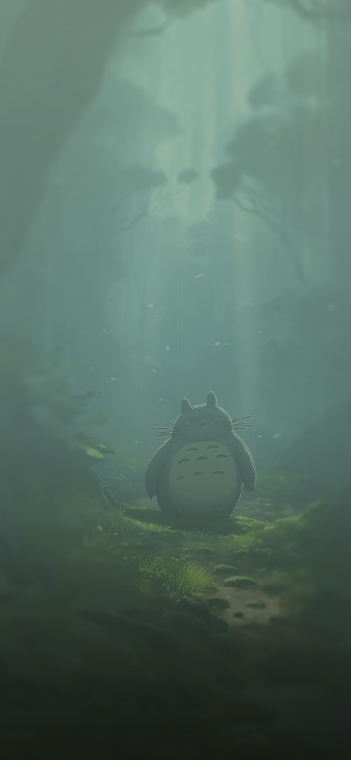 1190x2560 Totoro in Forest Wallpaper Aesthetic Wallpaper for iPhone, Phone