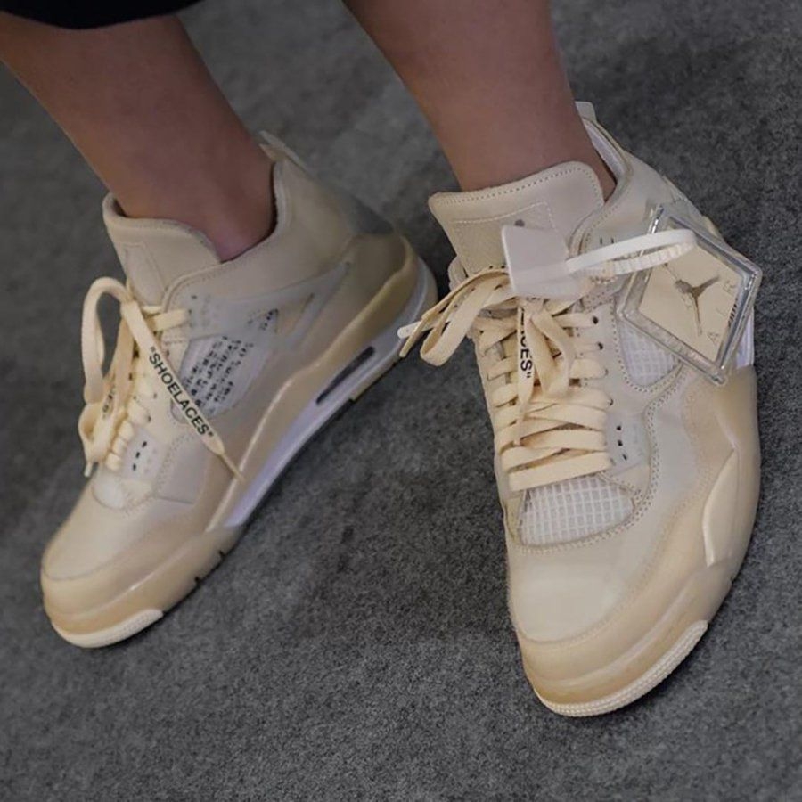 900x900 Air Jordan 4 Sail, The New Off White Sneaker Collab, Phone