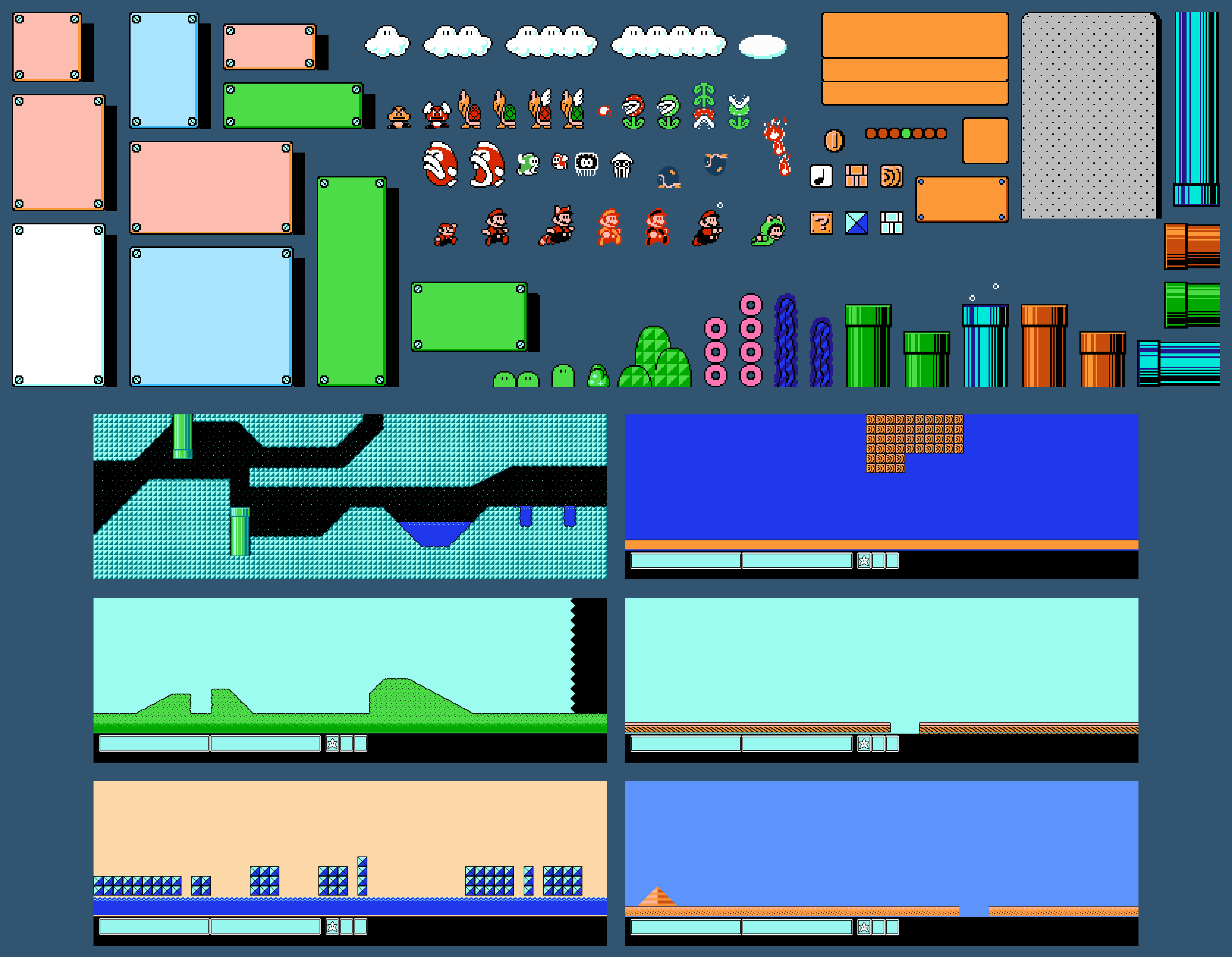 3360x2610 Super Mario Bros. 3 Levels Wallpaper And Tons Of Props, Desktop