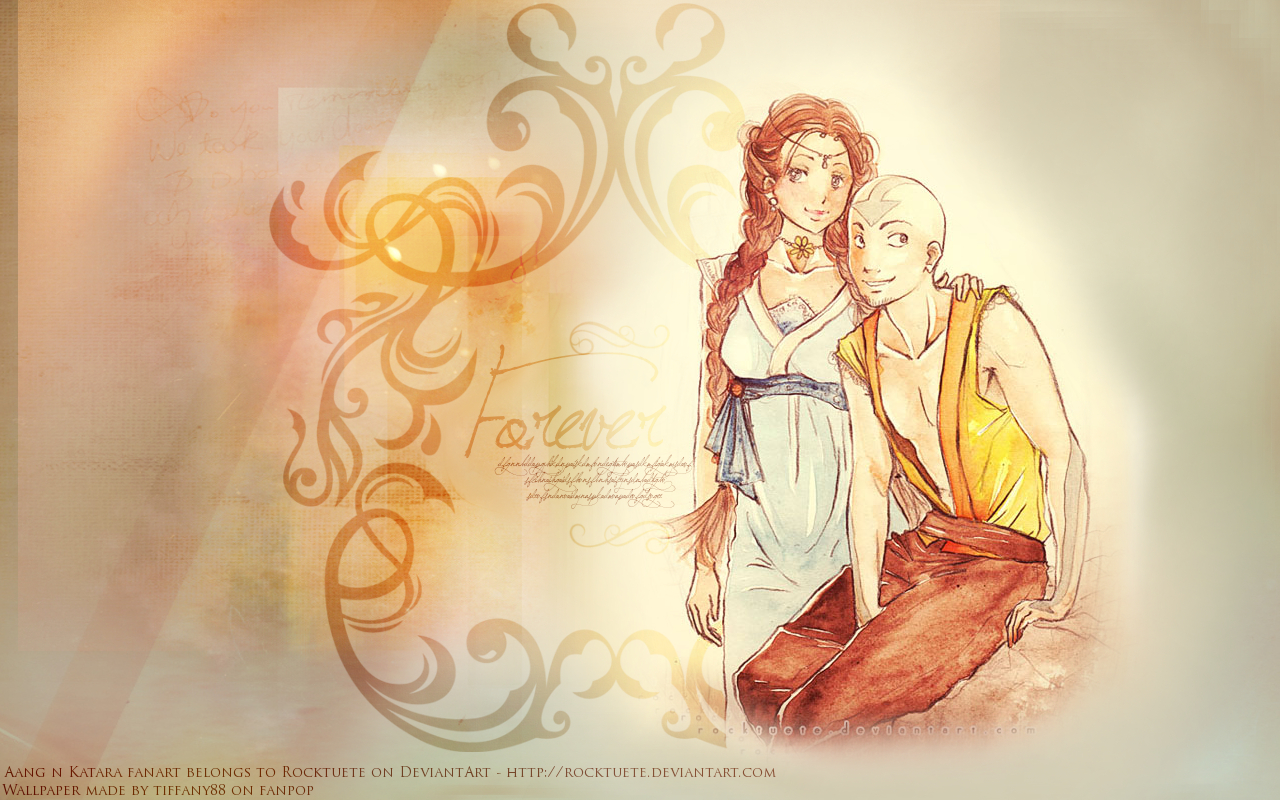 1280x800 Aang and Katara ♥: The Last Airbender wallpaper, Desktop