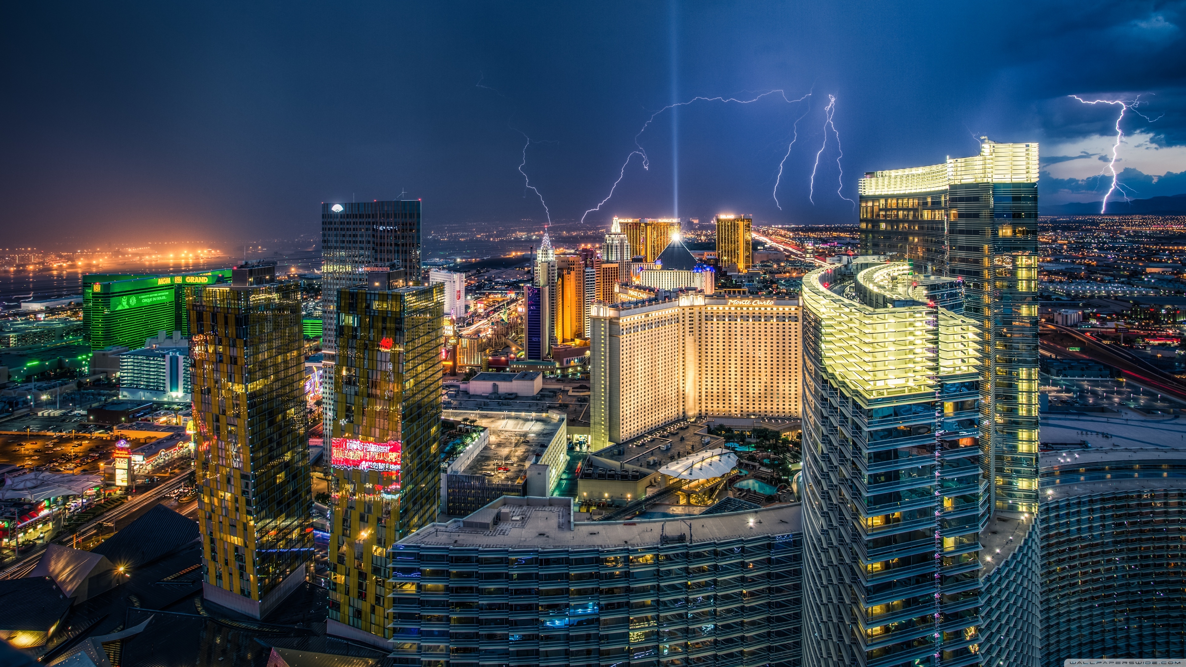 3840x2160 Las Vegas Lightnings Ultra HD Desktop Background Wallpaper for 4K UHD TV, Multi Display, Dual Monitor, Tablet, Desktop