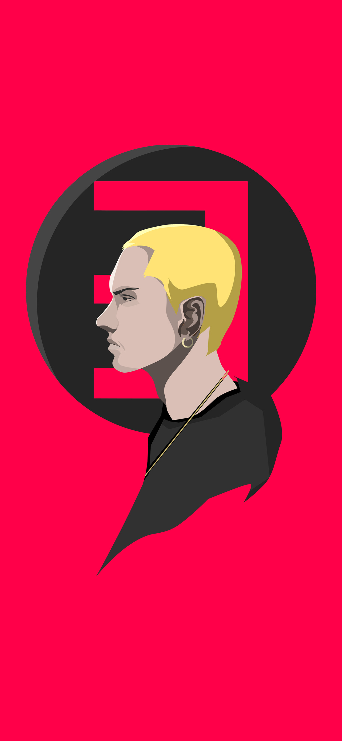 1130x2440 Eminem Red Minimal 4k iPhone XS, iPhone iPhone X HD 4k Wallpaper, Image, Background, Photo and Picture, Phone