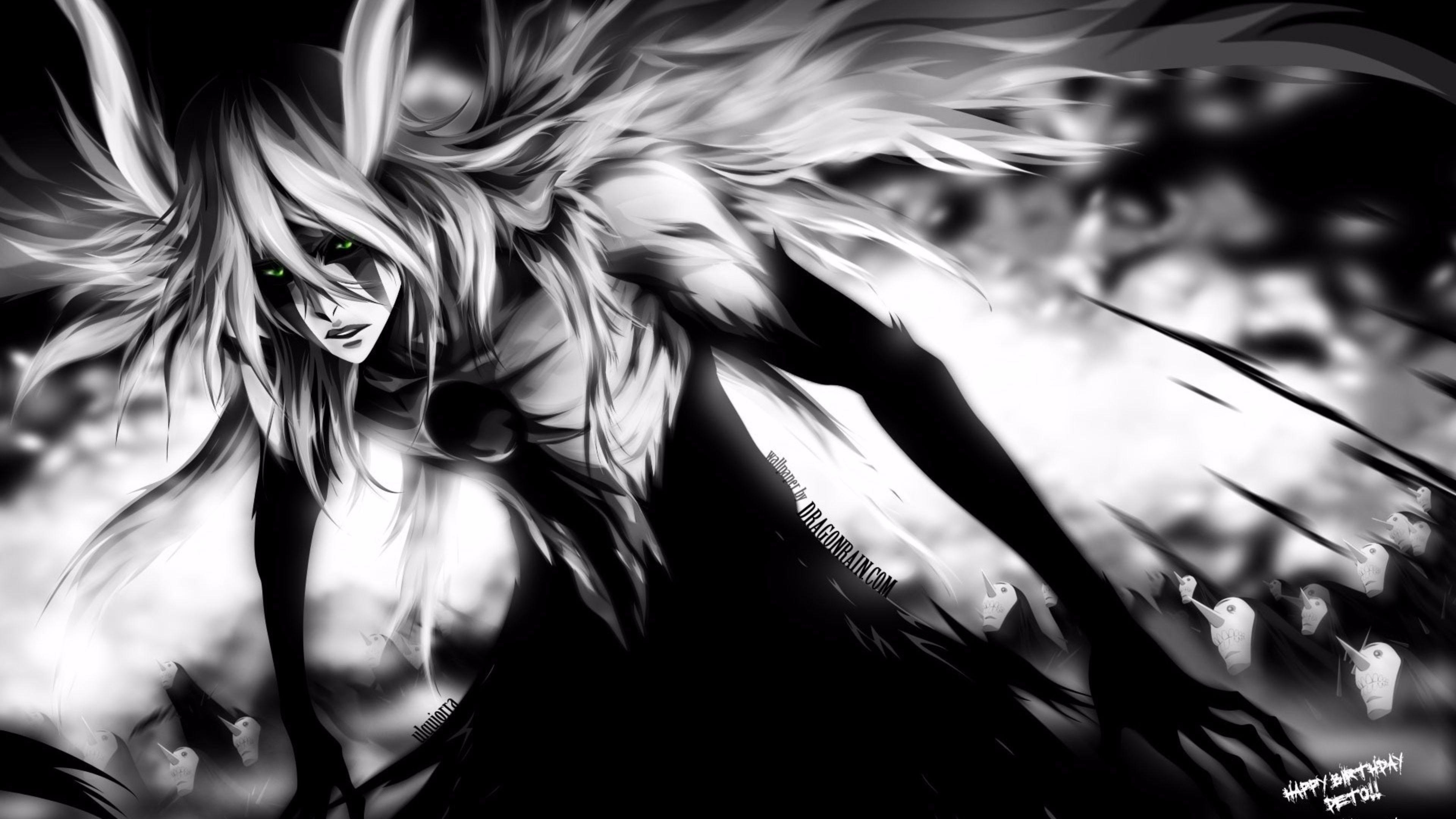 3840x2160 Black and White 2016 4K Anime Wallpaper. Free 4K Wallpaper, Desktop