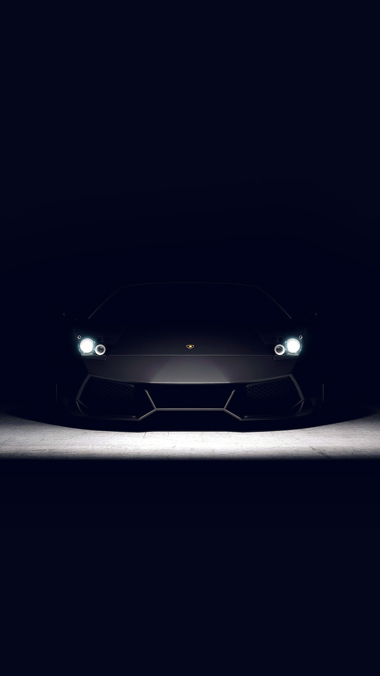 750x1340 iPhone X wallpaper. car dark lamborghini art illustration blue, Phone