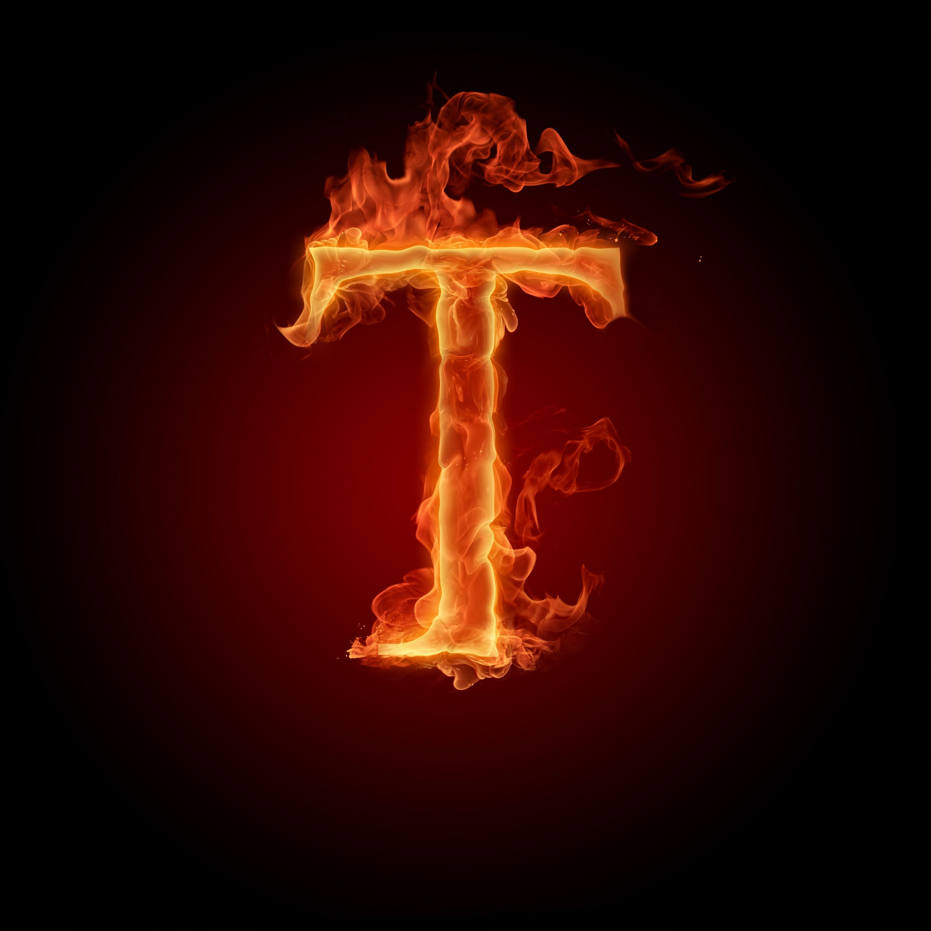 3000x3000 flames, fire, typography, alphabet, letters wallpaper, Phone