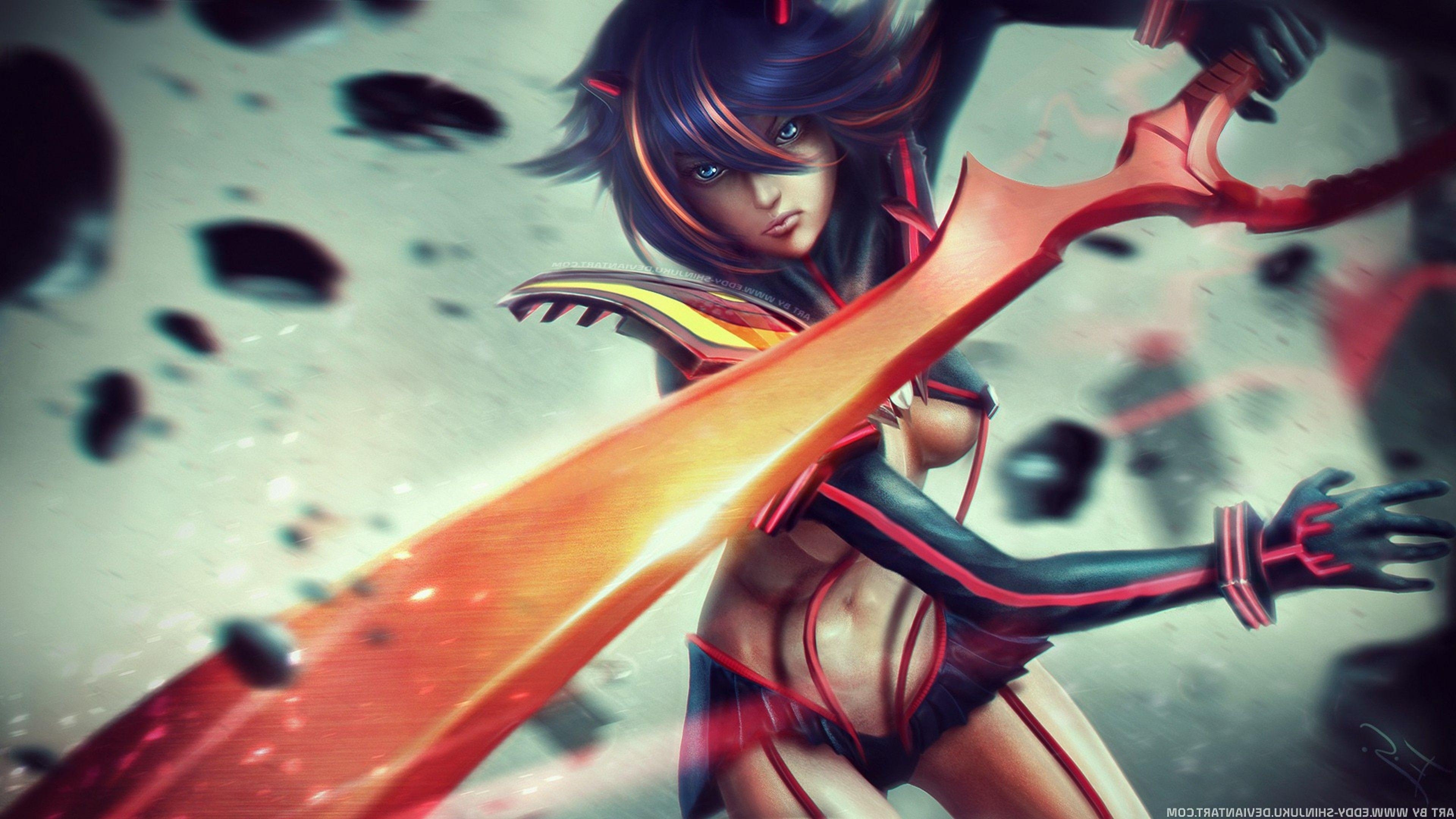 3840x2160 Ryuko Kill La Kill, HD Fantasy Girls, 4k Wallpaper, Image, Desktop