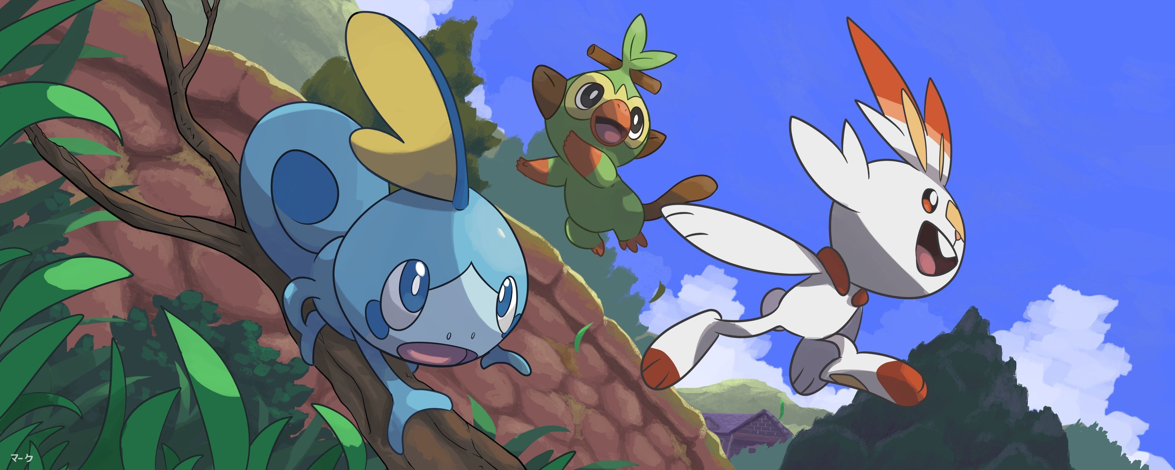 3880x1550 Pokemon Sword And Shield Wallpaper Free Pokemon Sword And Shield Background, Dual Screen