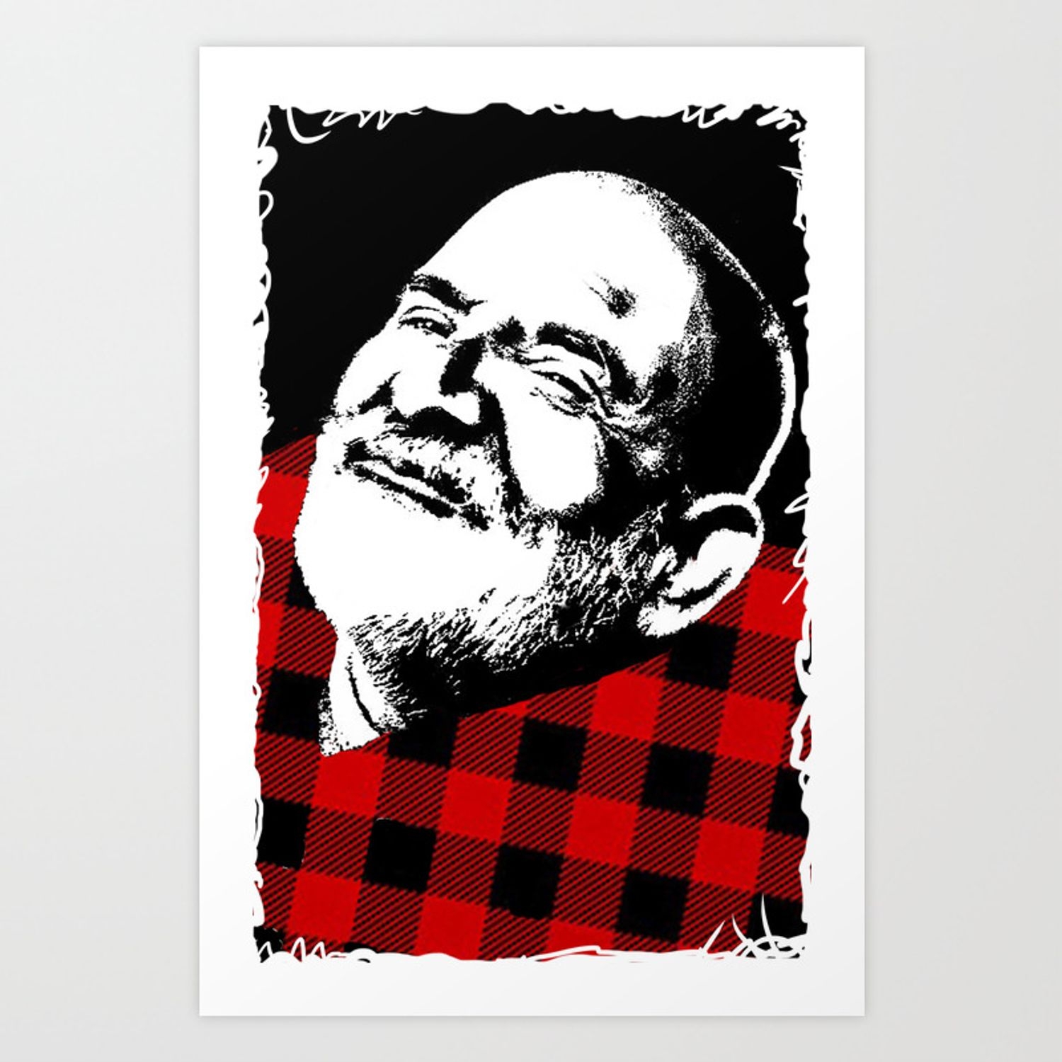 1500x1500 Neem Karoli Baba Art Print, Phone