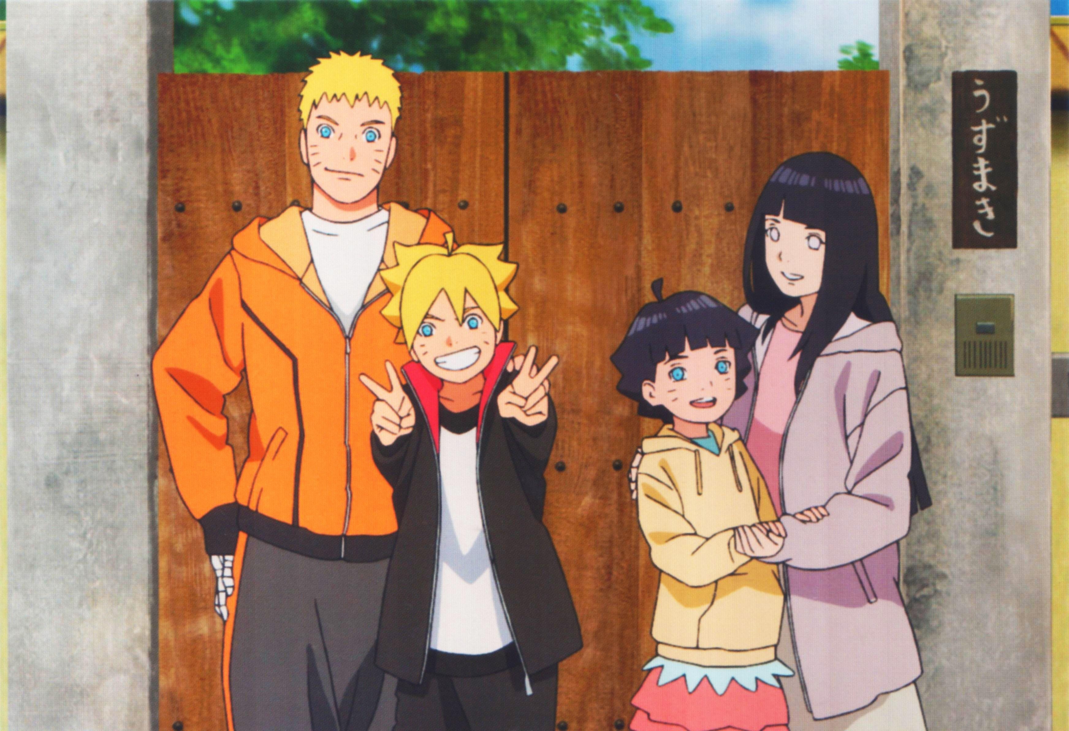 3490x2390 Anime Wallpaper: Naruto And Hinata Family Wallpaper Desktop Free, Desktop