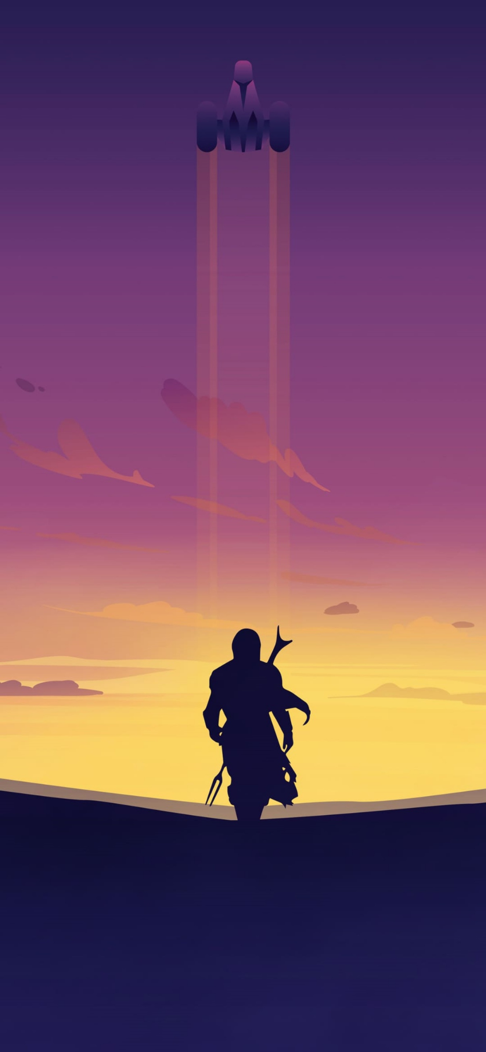 1000x2170 The Mandalorian wallpaper collection. HeroScreen Wallpaper. Minimalist iphone, Wallpaper, iPhone wallpaper, Phone