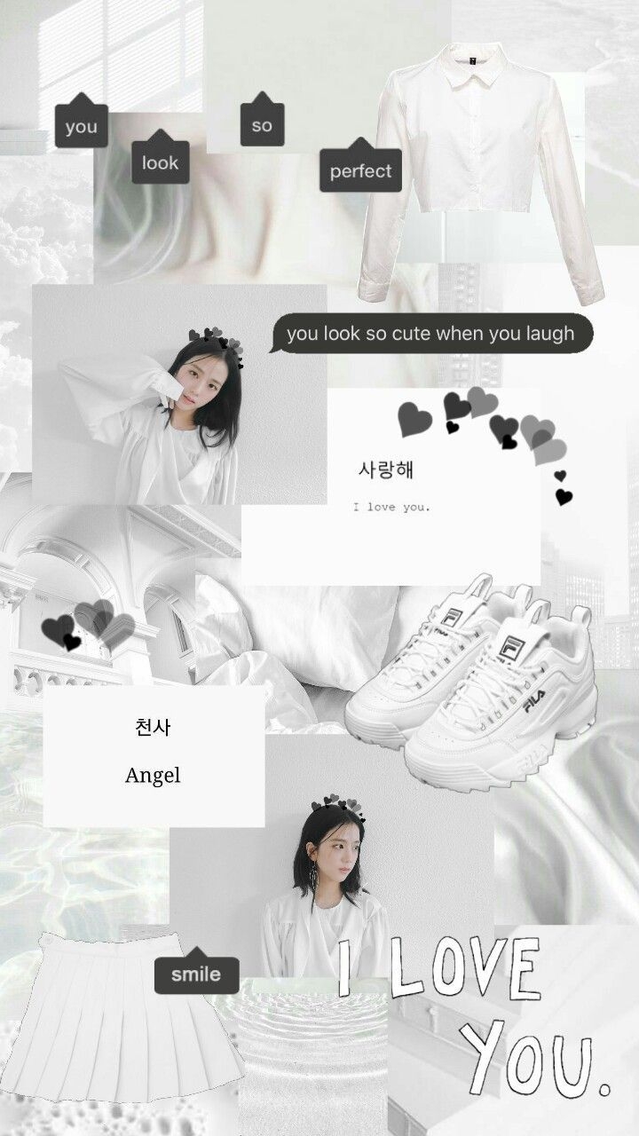 720x1280 jisoo white collage aesthetic wallpaper #blackpink #jisoo, Phone