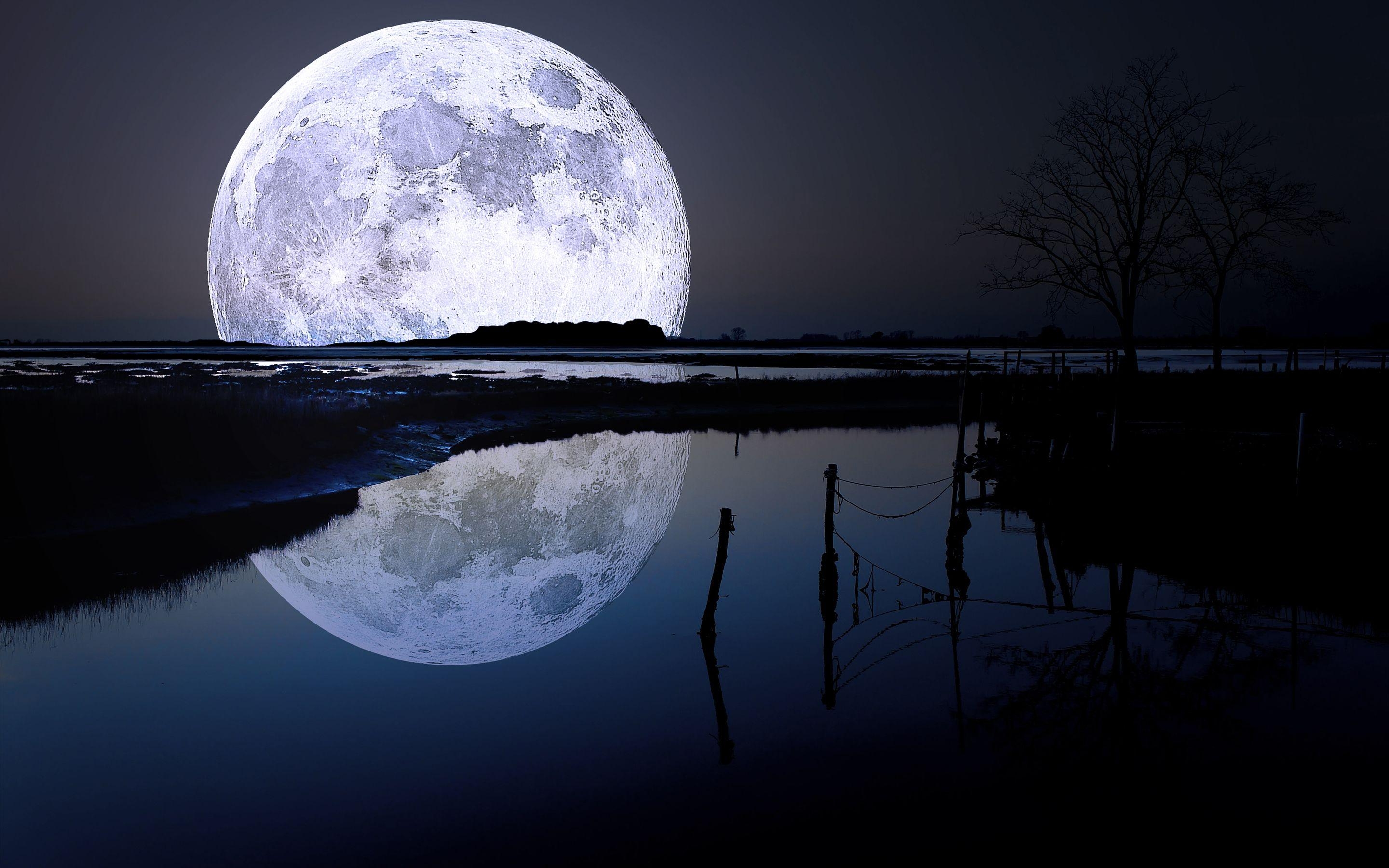 2880x1800 Super Moon, Desktop