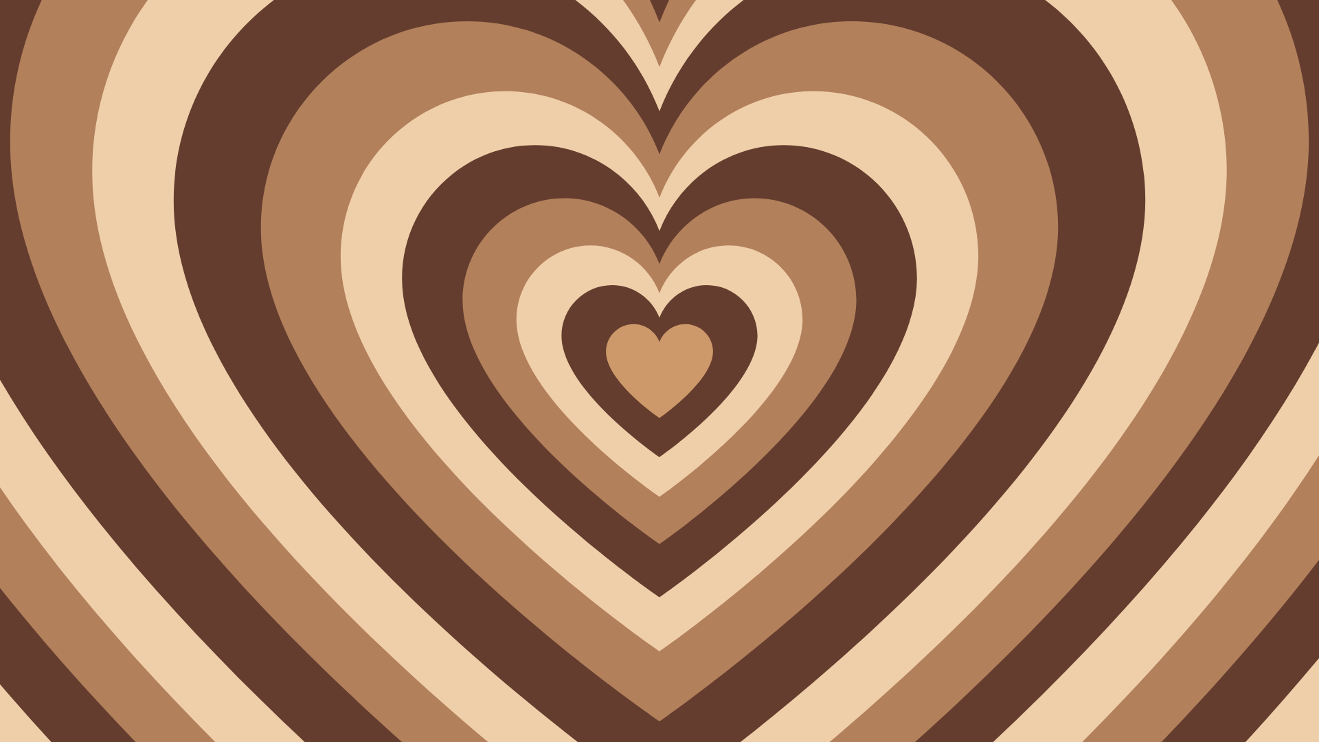 1920x1080 Heart Brown Aesthetic Wallpaper Laptop, Desktop