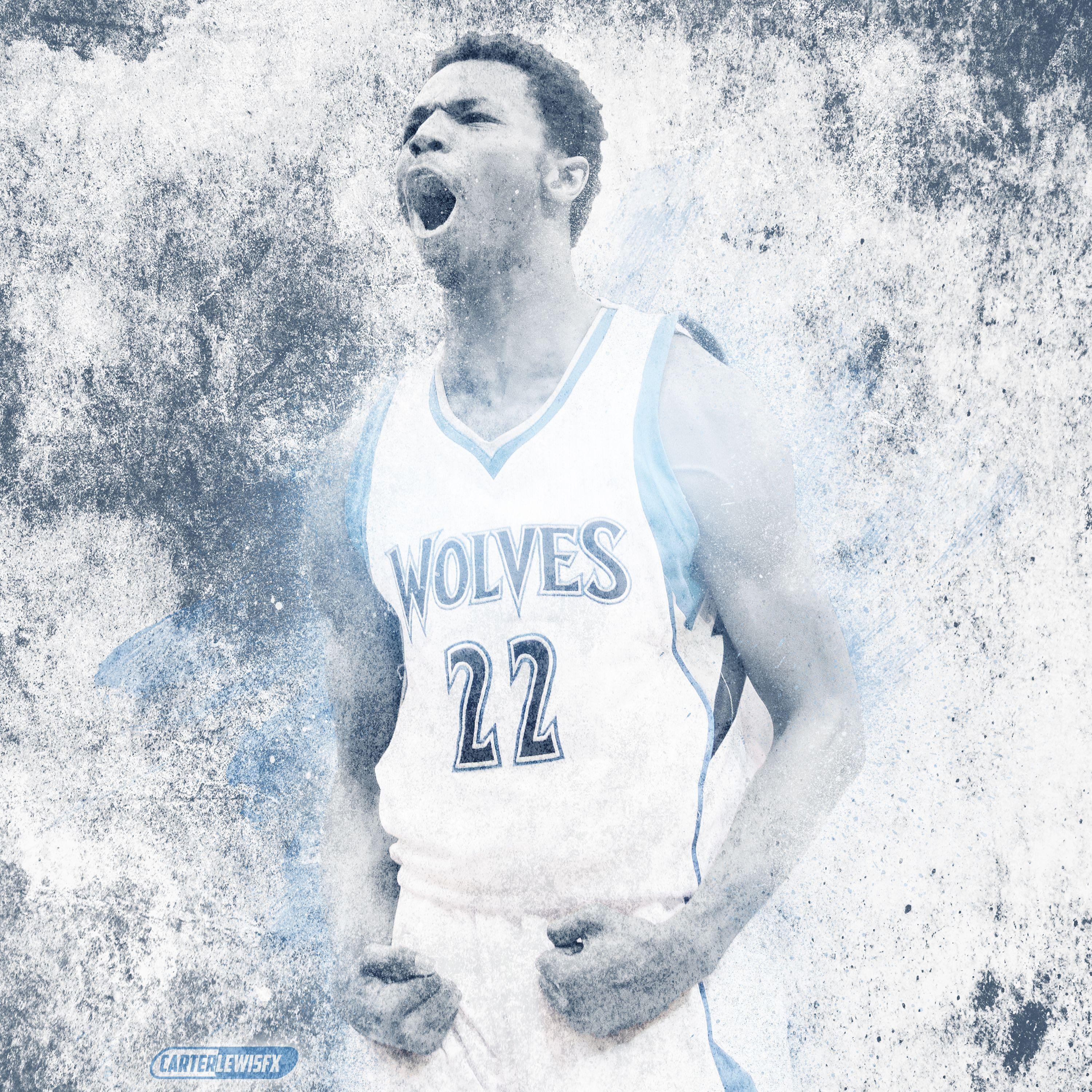 3000x3000 Andrew Wiggins Grunge, Phone