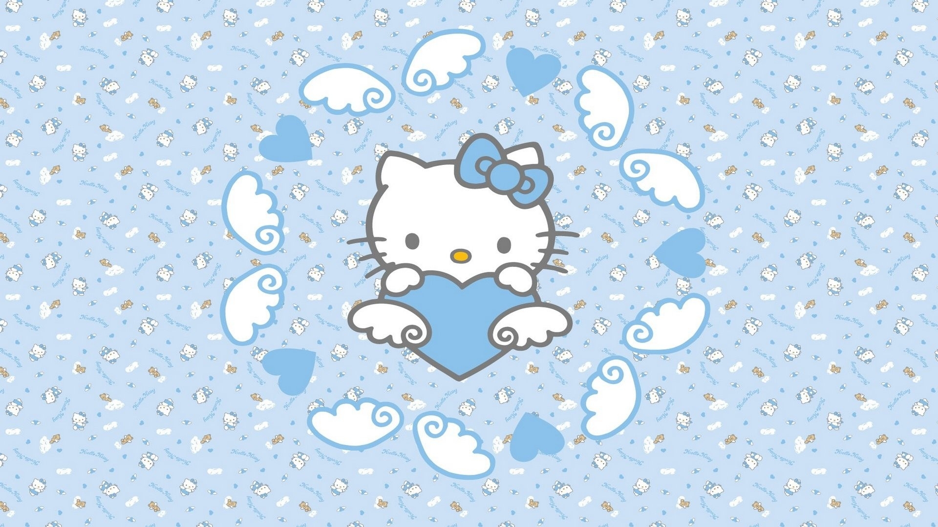 1920x1080 Blue Hello Kitty Wallpaper, Desktop