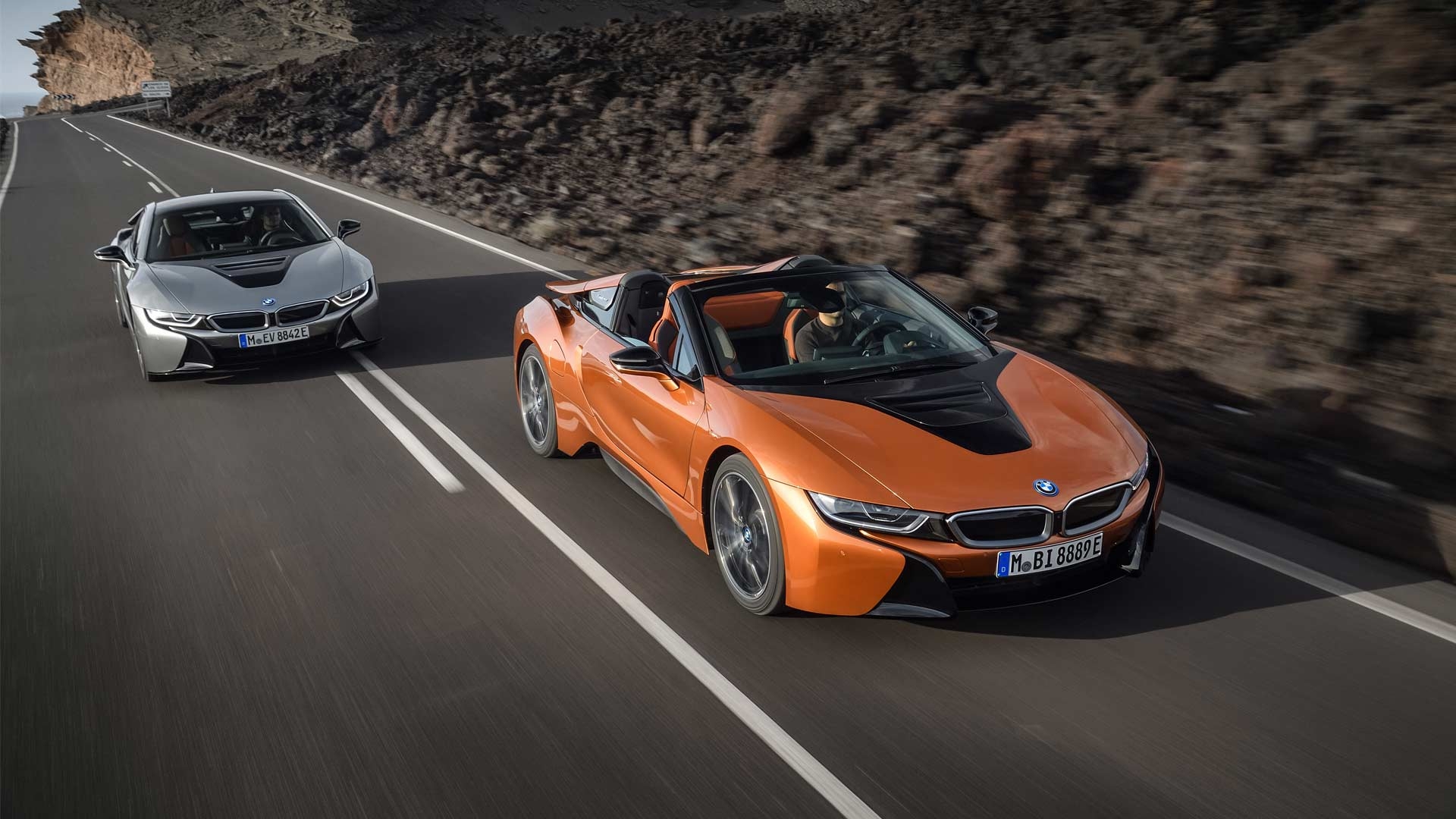 1920x1080 BMW i8 Roadster debuts with updated Coupe sibling, Desktop