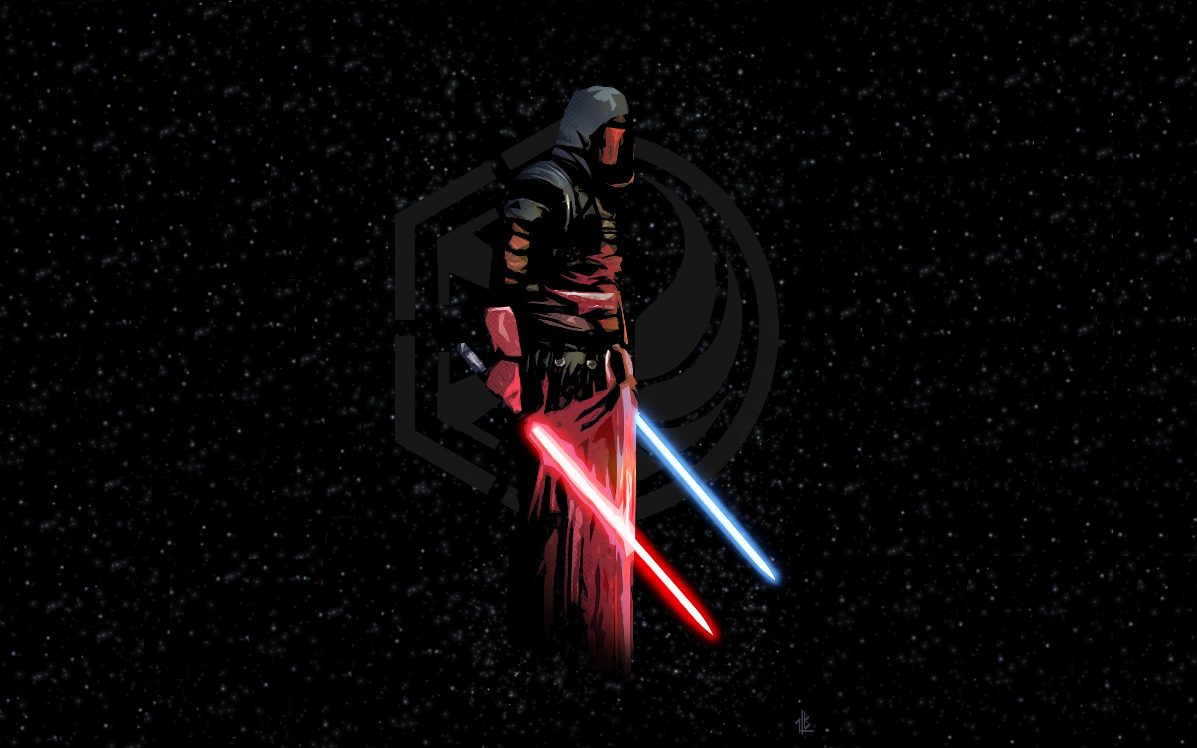 3840x2400 Download Darth Revan, lighting bars, star wars, art wallpaper, 3840x 4K Ultra HD 16: Widescreen, Desktop