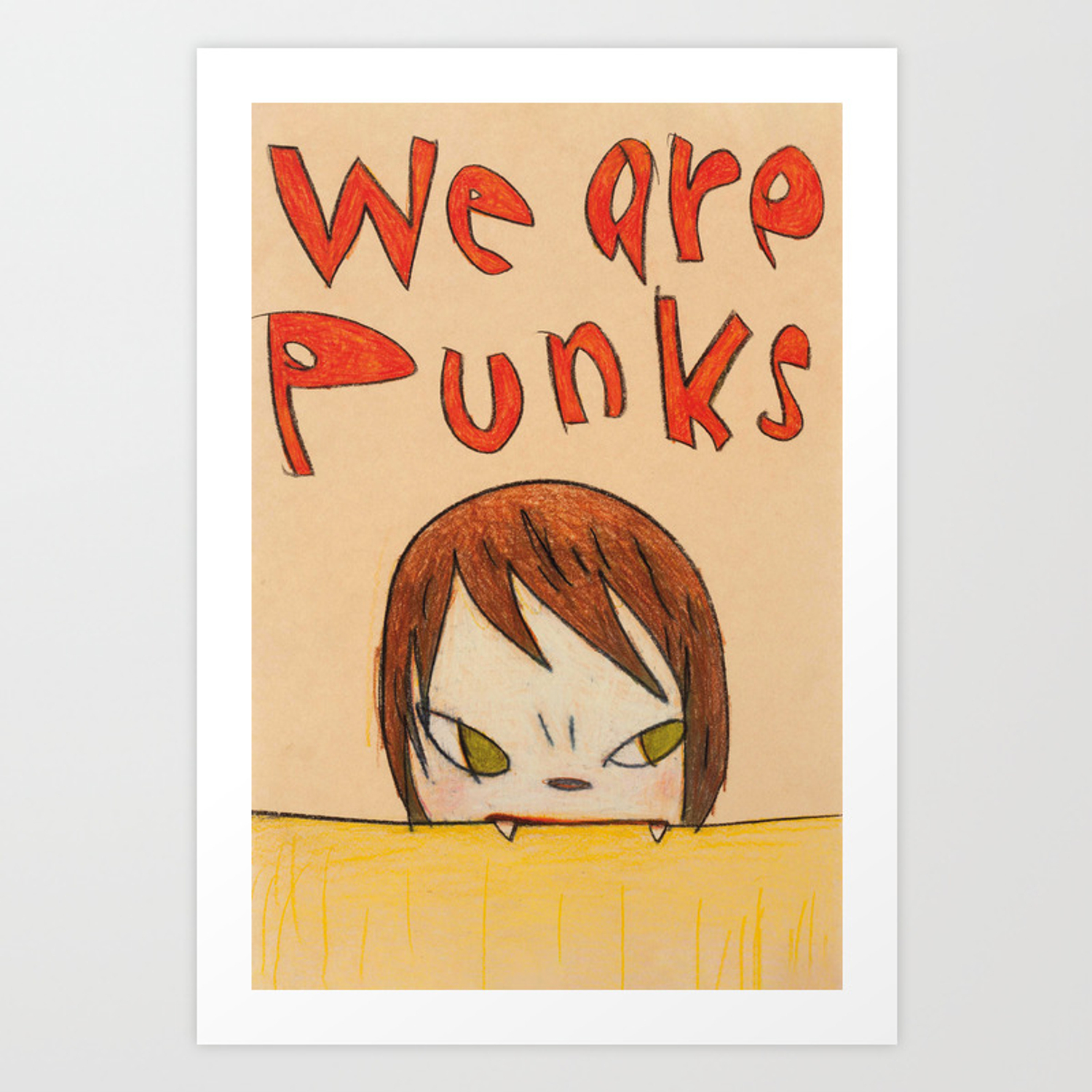 1500x1500 Yoshitomo Nara We Are Punks Art Print, Phone