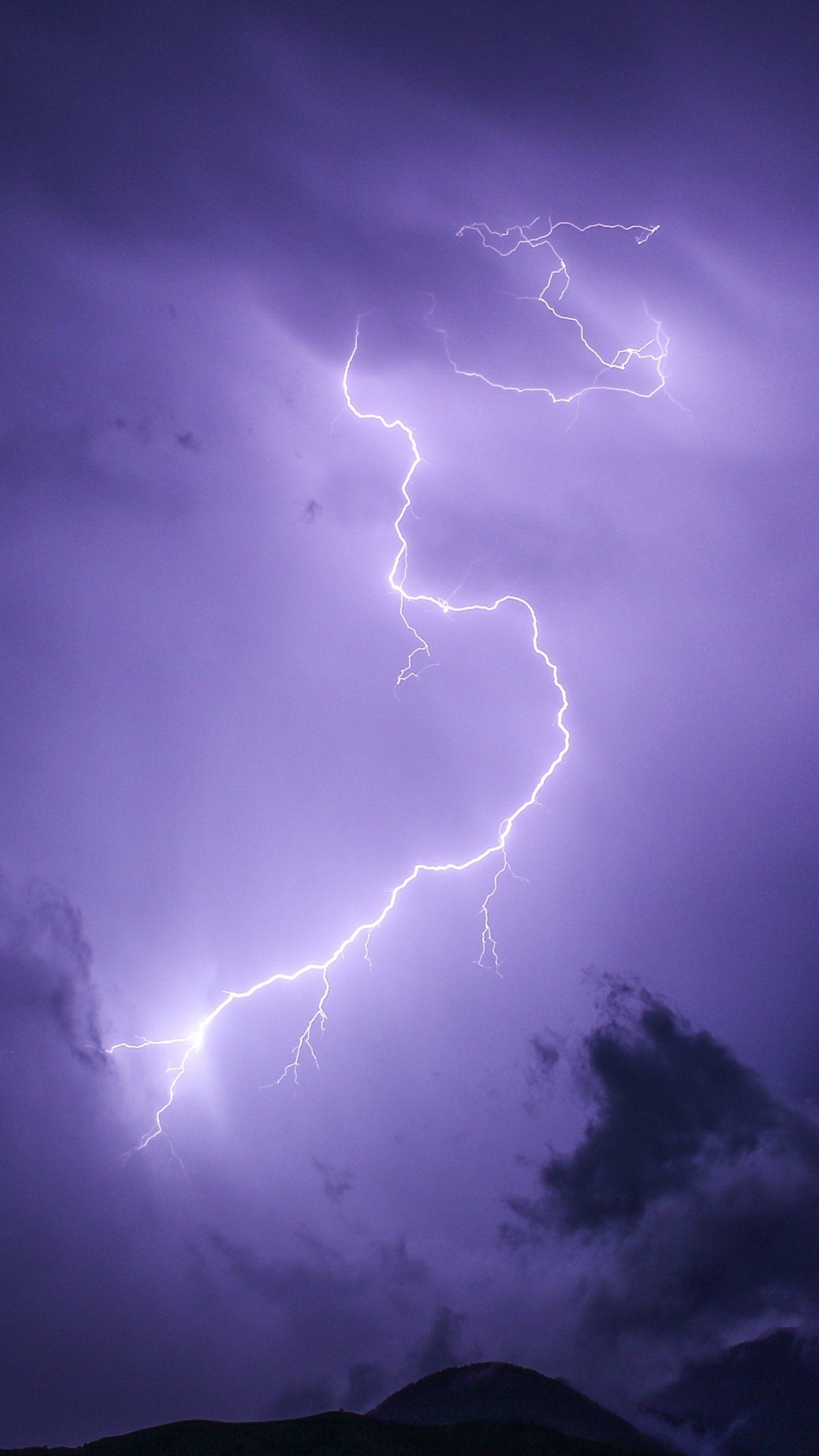 1440x2560 Purple Lightning Wallpaper, Android & Desktop Background. Purple wallpaper iphone, Purple wallpaper, Purple lightning, Phone