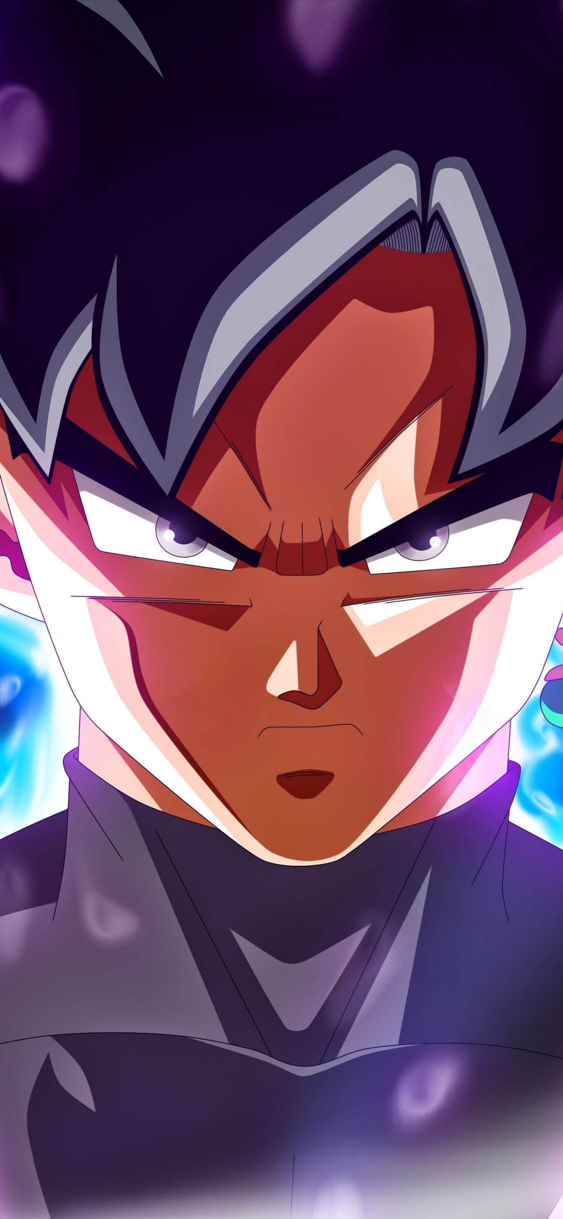 1130x2440 Download  wallpaper ultra instinct, dragon ball, black, Phone