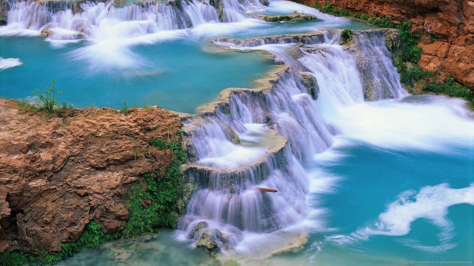 1600x900 Download  Gorgeous Cascade Waterfalls Wallpaper, Desktop