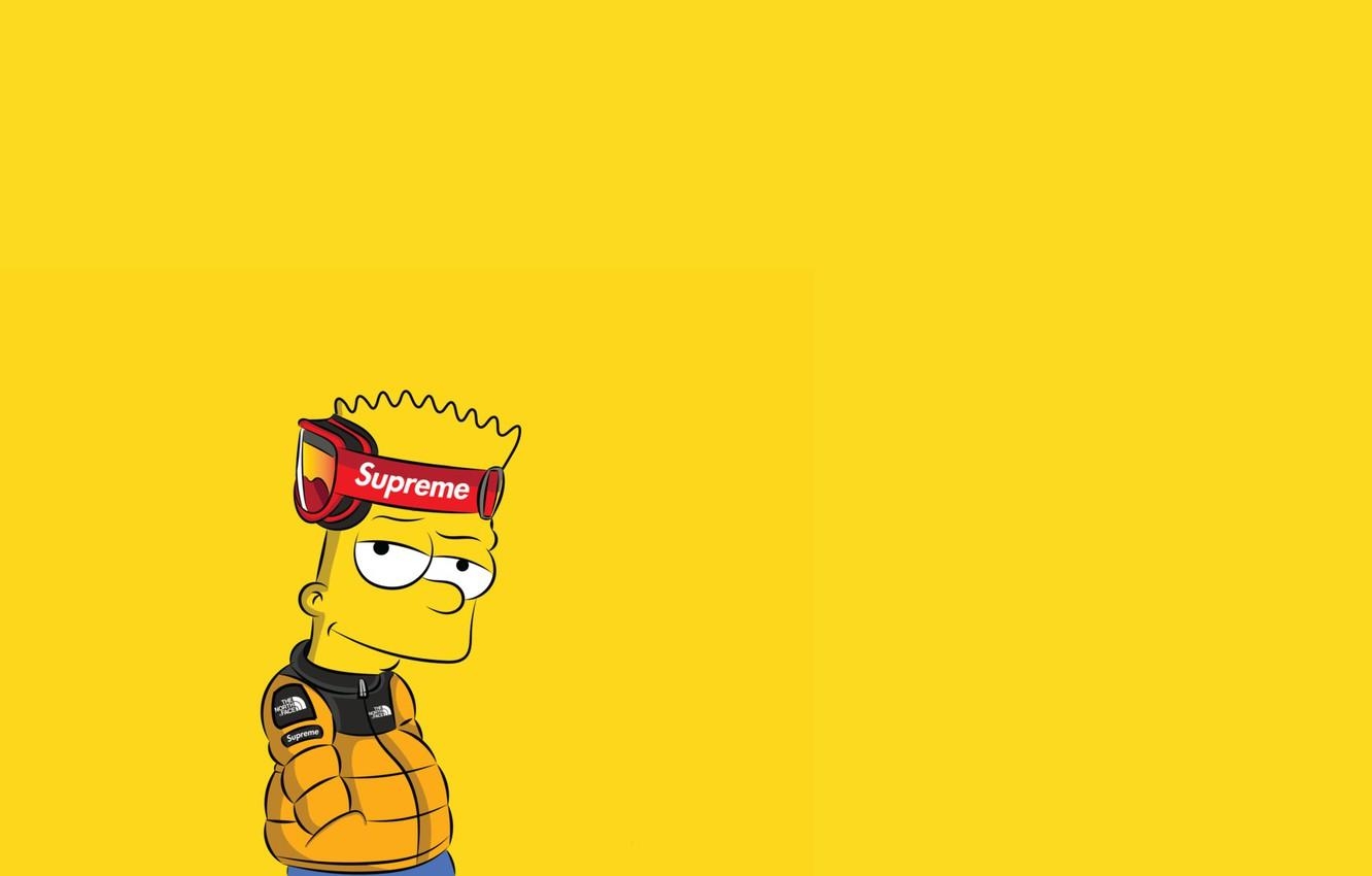 1340x850 Wallpaper The simpsons, Figure, Background, Simpsons, Bart, Art, Cartoon, The Simpsons, Character, Supreme, Bart, The animated series, Show, Bart Simpson, Bartholomew Simpson, Bart Simspon image for desktop, section минимализм, Desktop