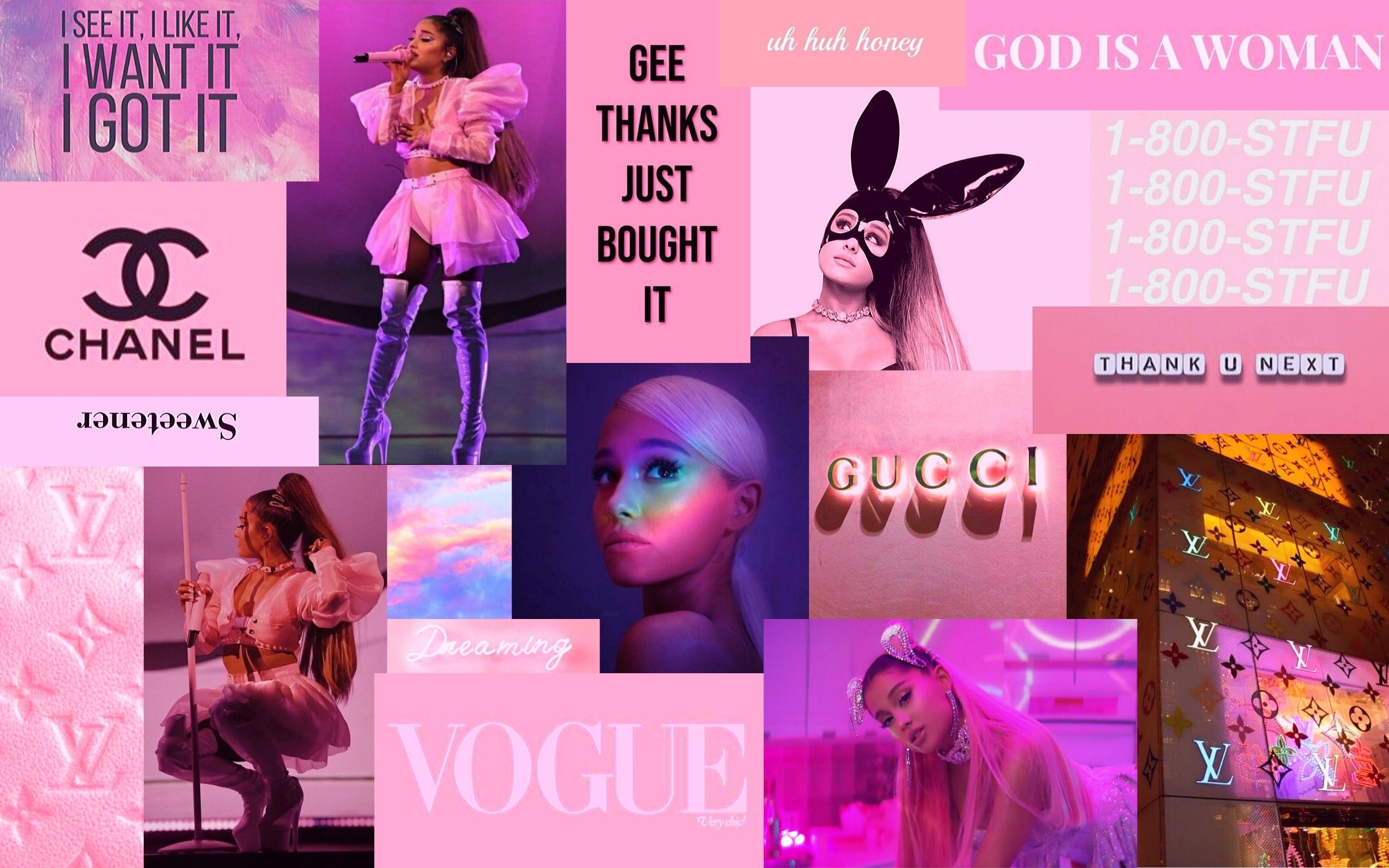 2560x1600 Ariana Grande Aesthetic Collage Wallpaper. Ariana grande wallpaper, Ariana grande background, Ariana grande drawings, Desktop