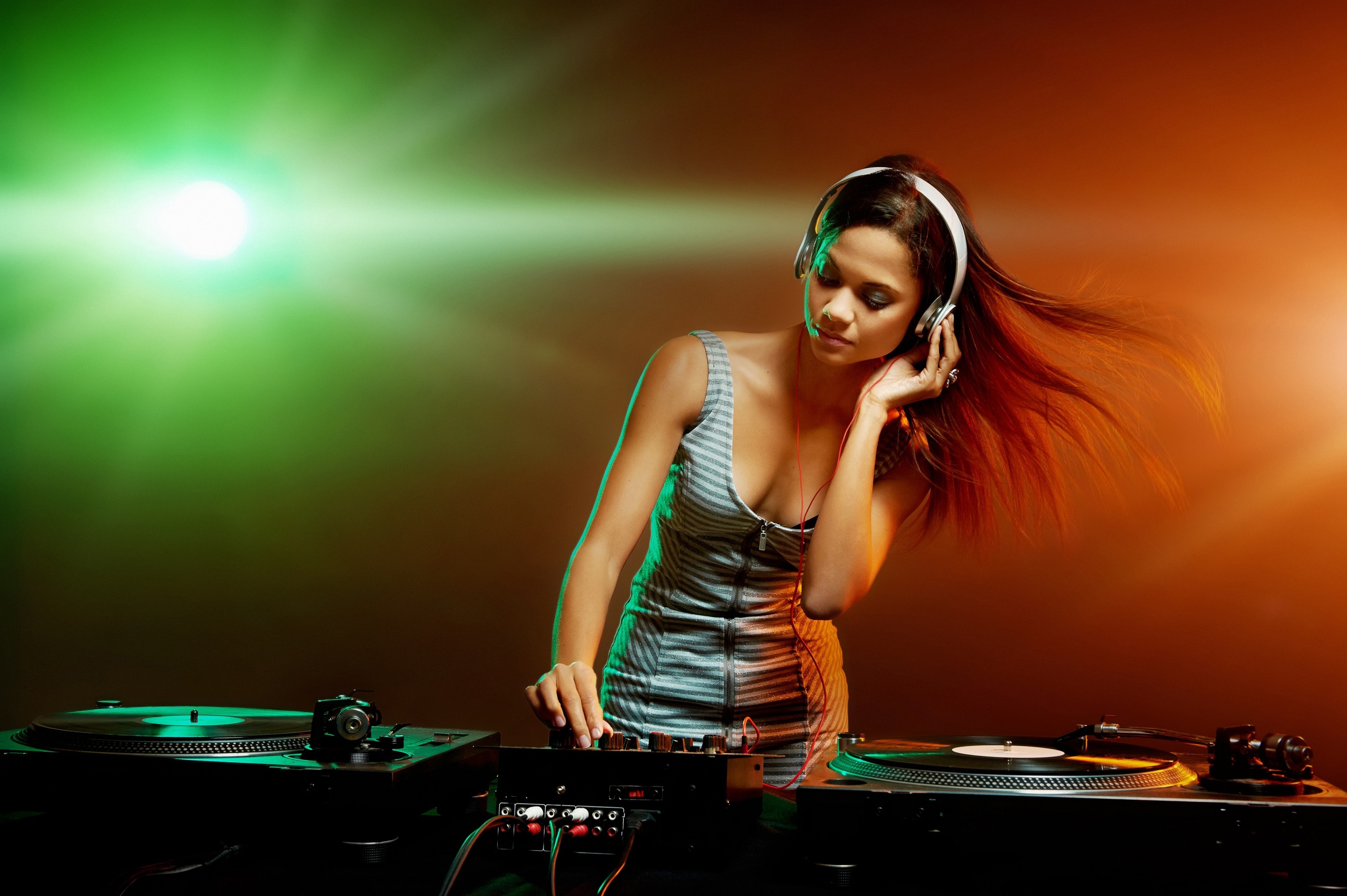 3250x2160 DJ Party Music Girl 4k wallpaper.com • 4K 5k 8k HD Desktop Wallpaper for Ultra High Definition Widescreen Desktop, Tablet & Smartphone wallpaper, Desktop