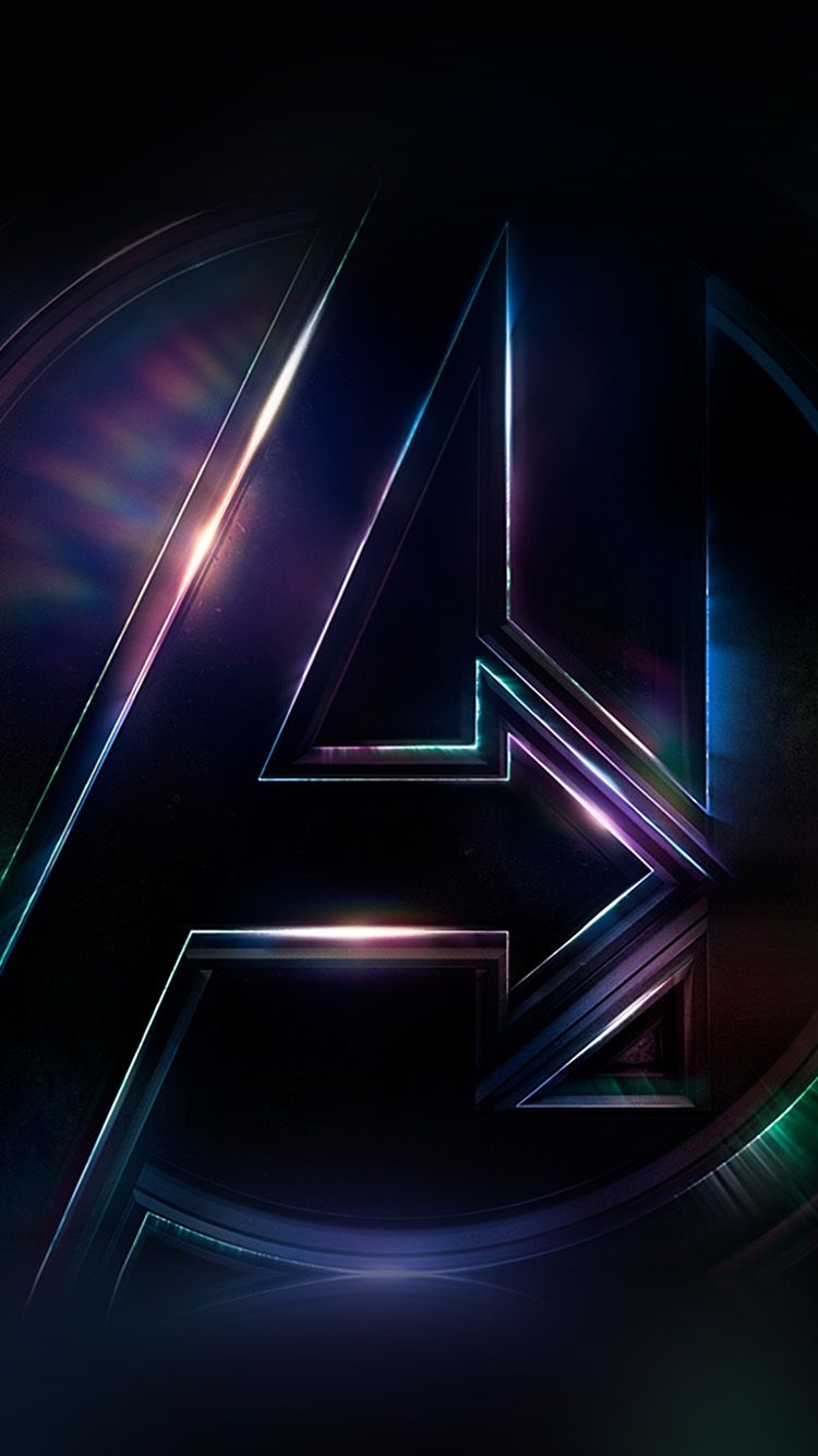 750x1340 iPhone 6 wallpaper. avengers logo dark, Phone