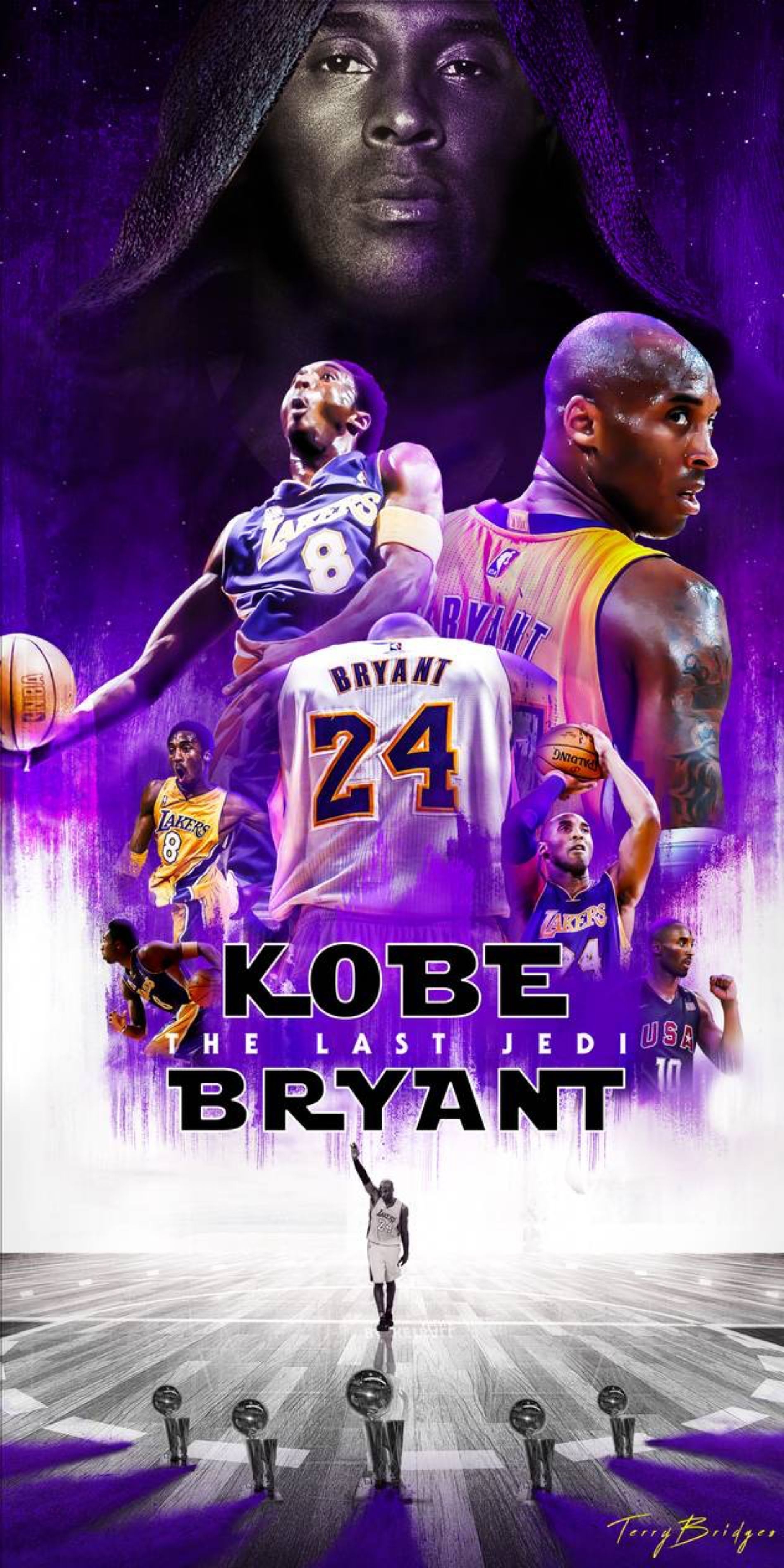 1900x3800 Kobe Bryant: The Last Jedi By HZ Designs. Kobe Bryant Wallpaper, Kobe Bryant Picture, Lakers Kobe, Phone