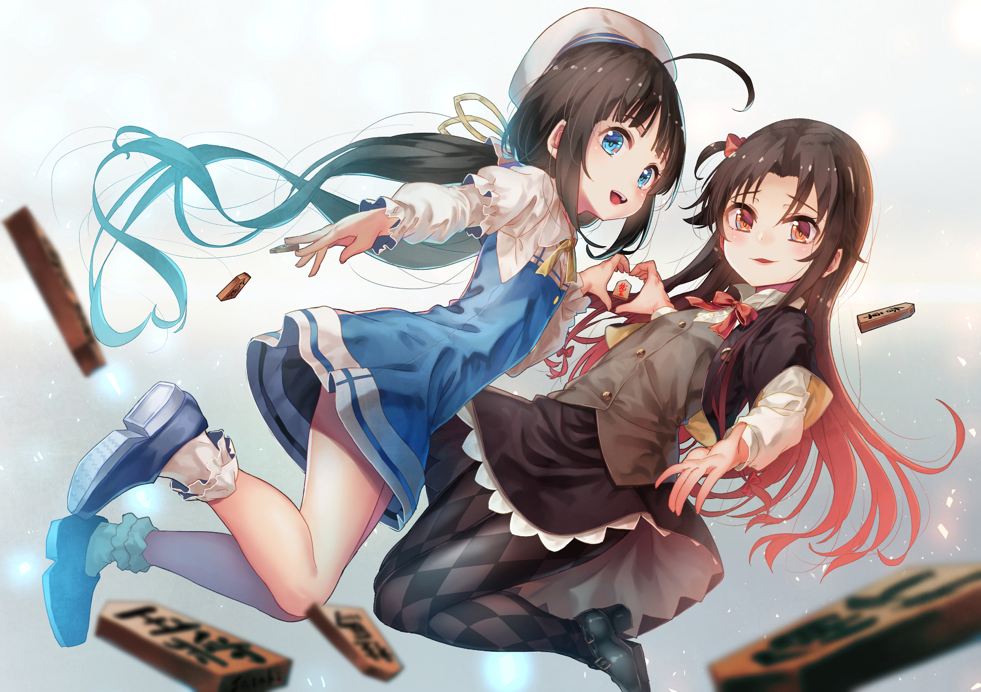 1920x1360 Wallpaper / Ryuuou no Oshigoto!, anime girls, Hinatsuru Ai, Yashajin Ai free download, Desktop