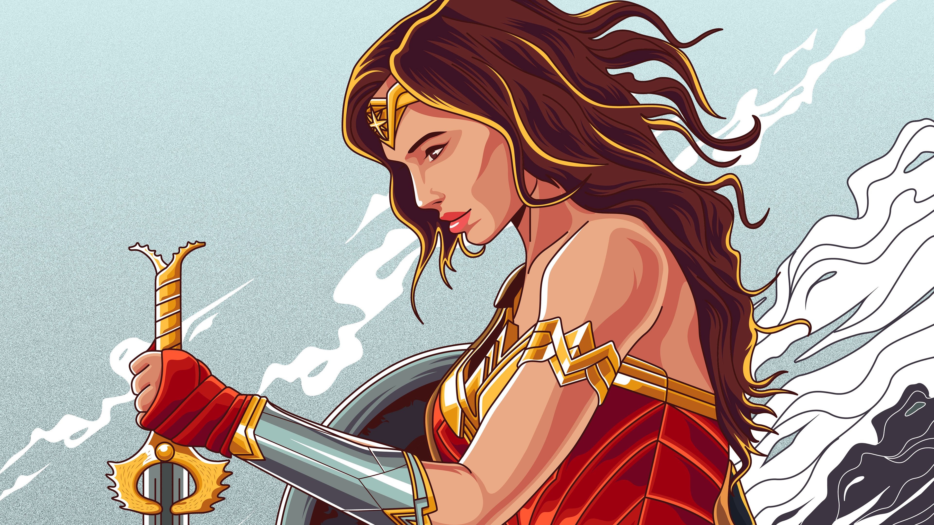 3840x2160 Wonder Woman 4k New Artworks, HD Superheroes, 4k Wallpaper, Image, Desktop