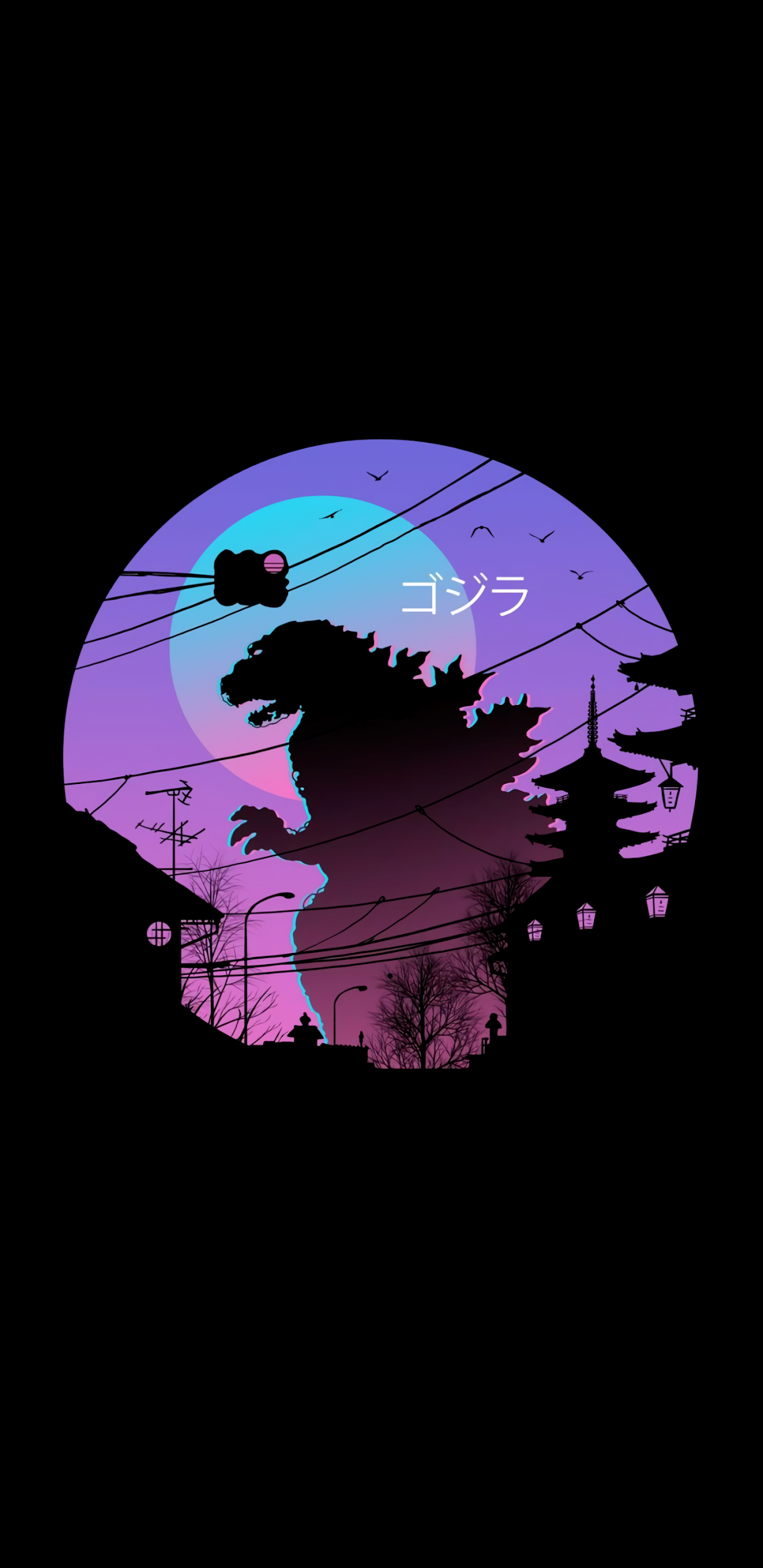 1240x2550 GODZILLA WALLPAPER AMOLED, Phone