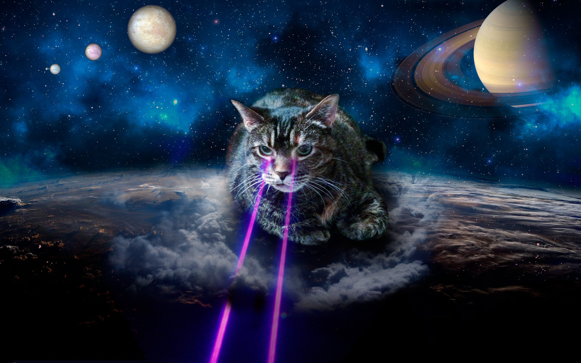 1920x1200 Space Cat iPhone Wallpaper, Desktop